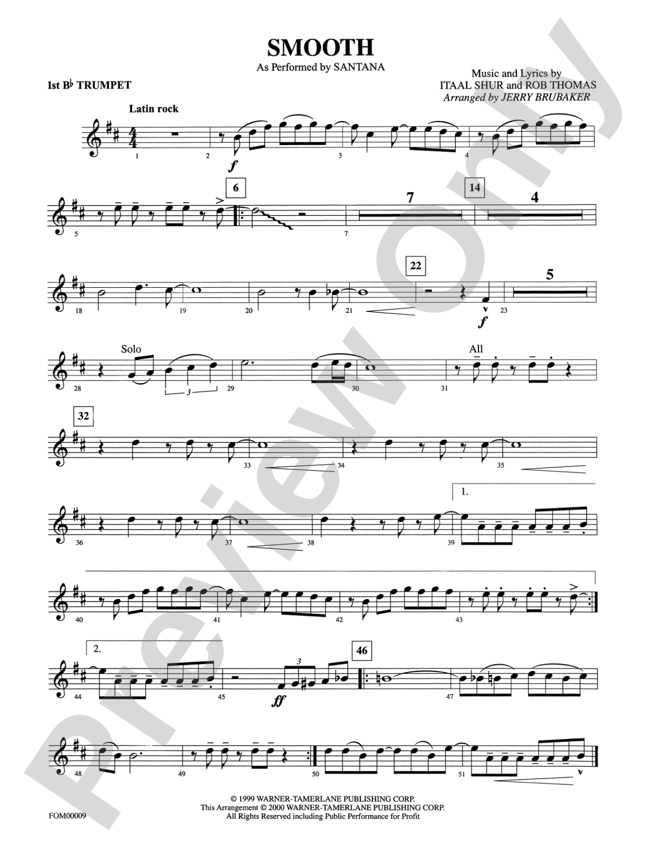 Smooth: 1st B-flat Trumpet