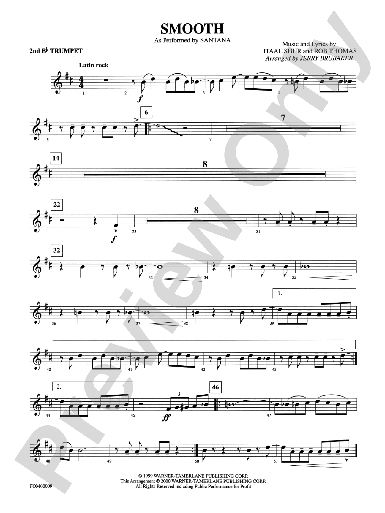 Smooth: 2nd B-flat Trumpet