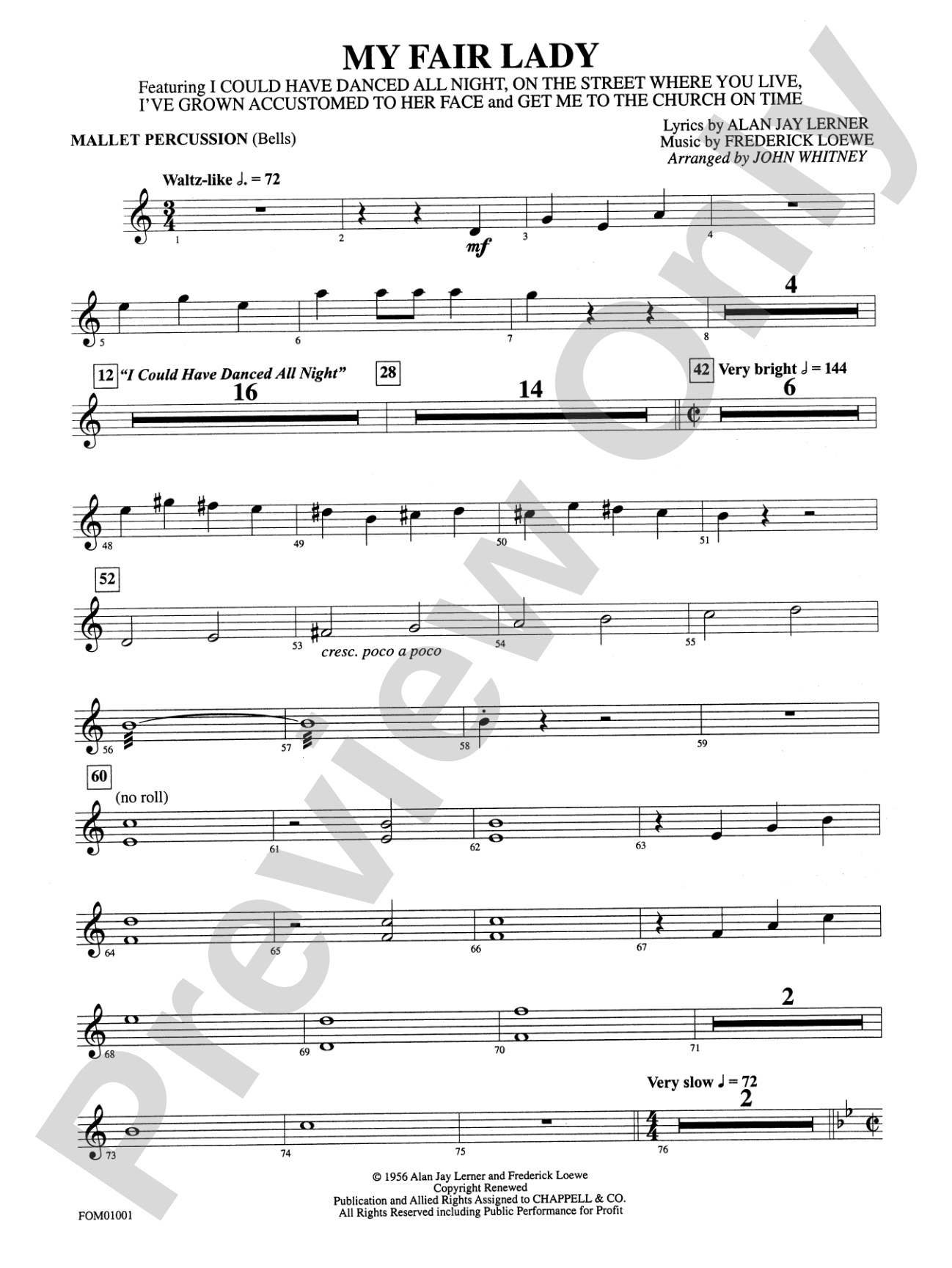 My Fair Lady (Medley): Mallets