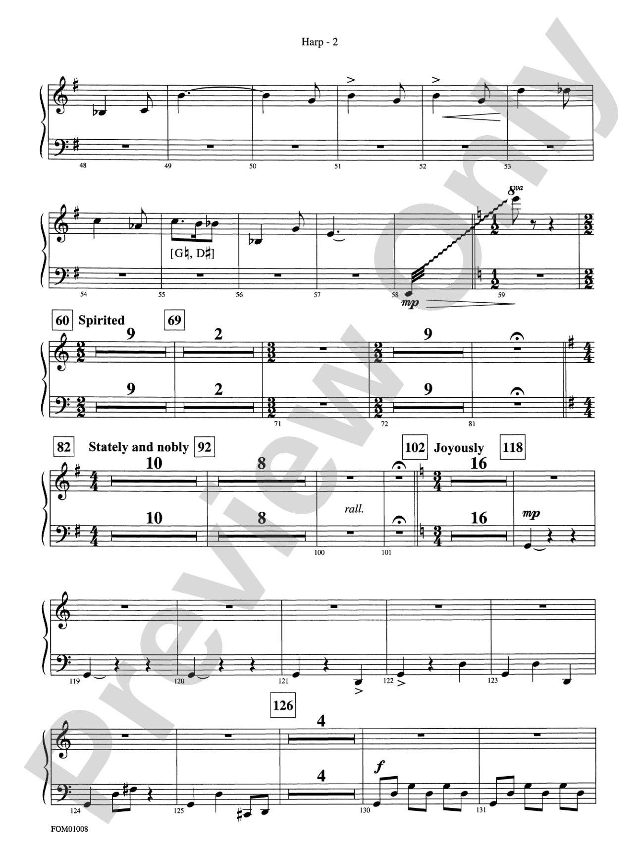Harry Potter Symphonic Suite: Harp