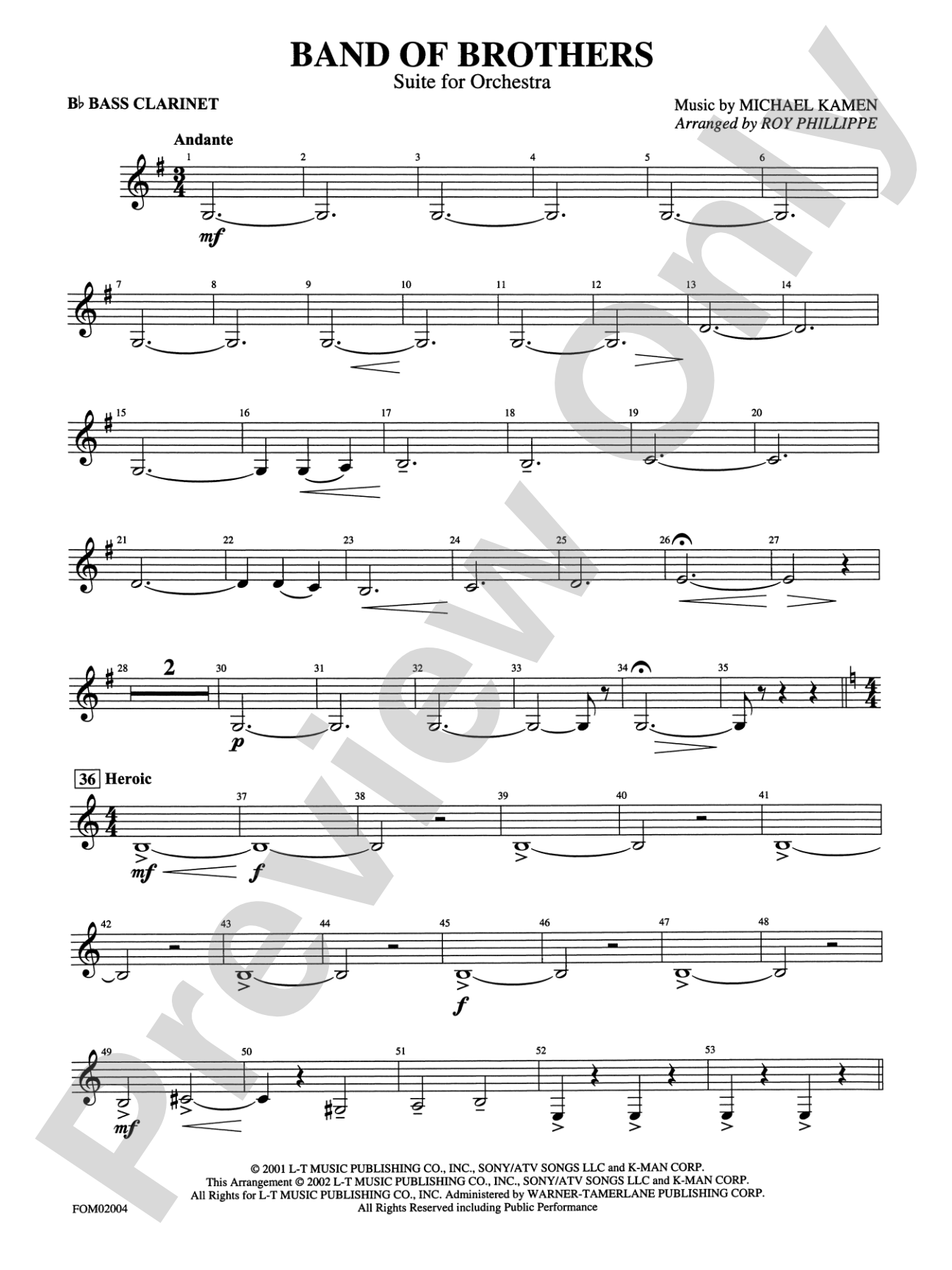 Band of Brothers: B-flat Bass Clarinet