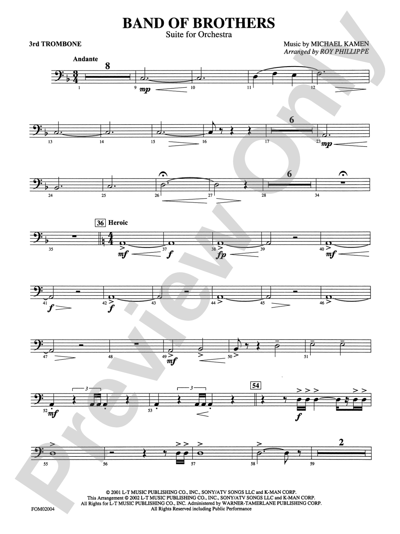 Band of Brothers: 3rd Trombone