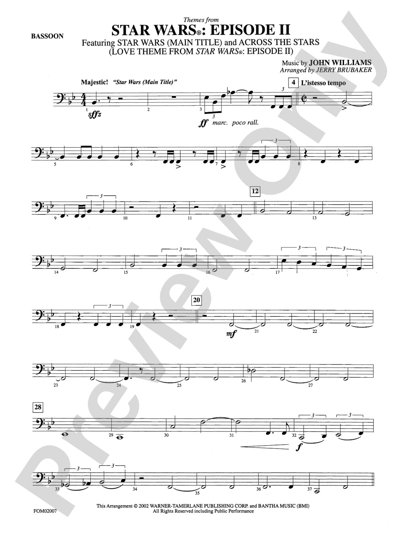 Star Wars®: Episode II Attack of the Clones: Bassoon