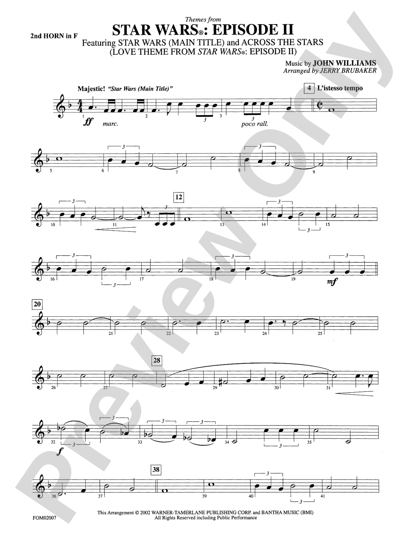 Star Wars®: Episode II Attack of the Clones: 2nd F Horn