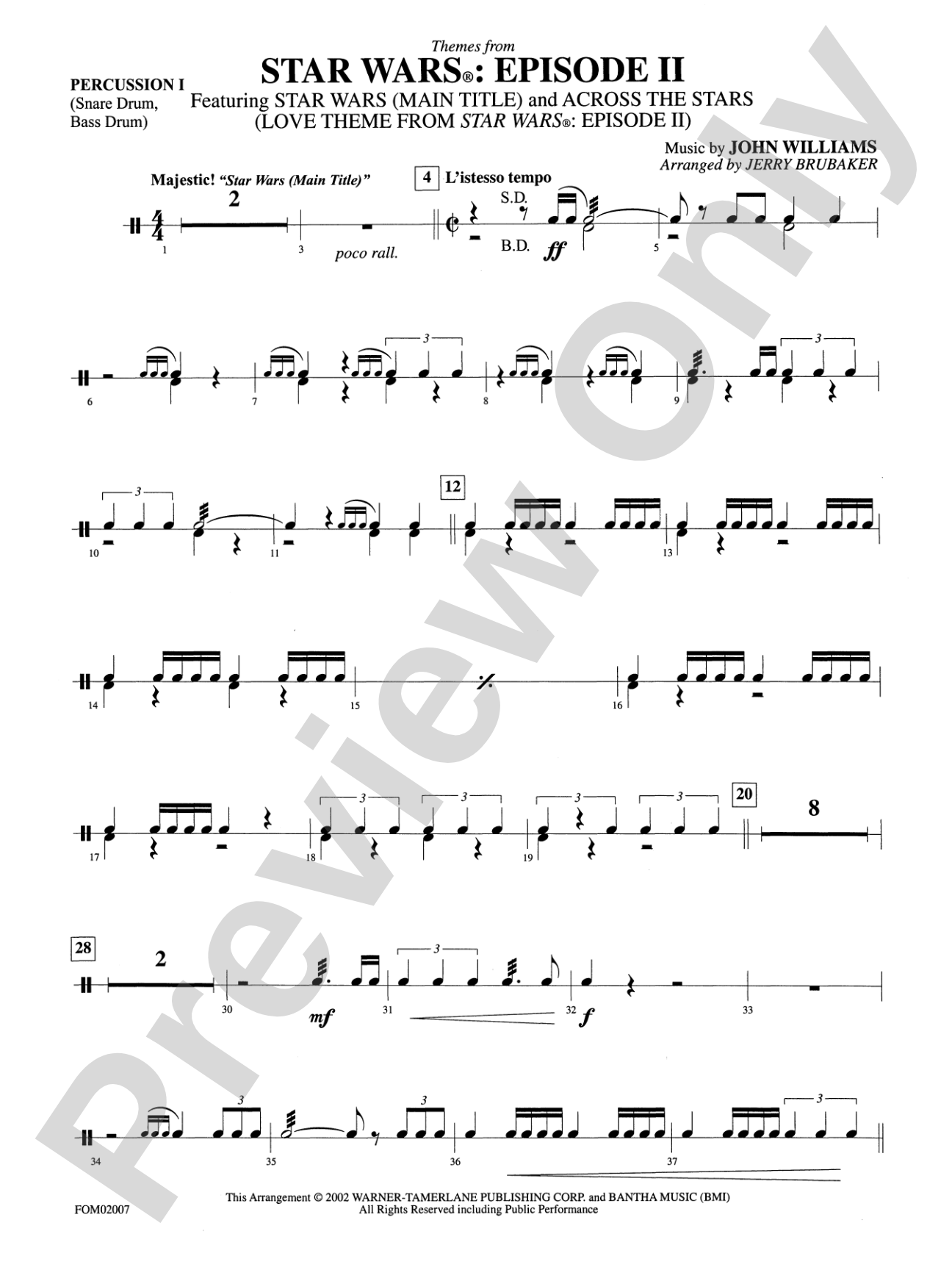Star Wars®: Episode II Attack of the Clones: 1st Percussion