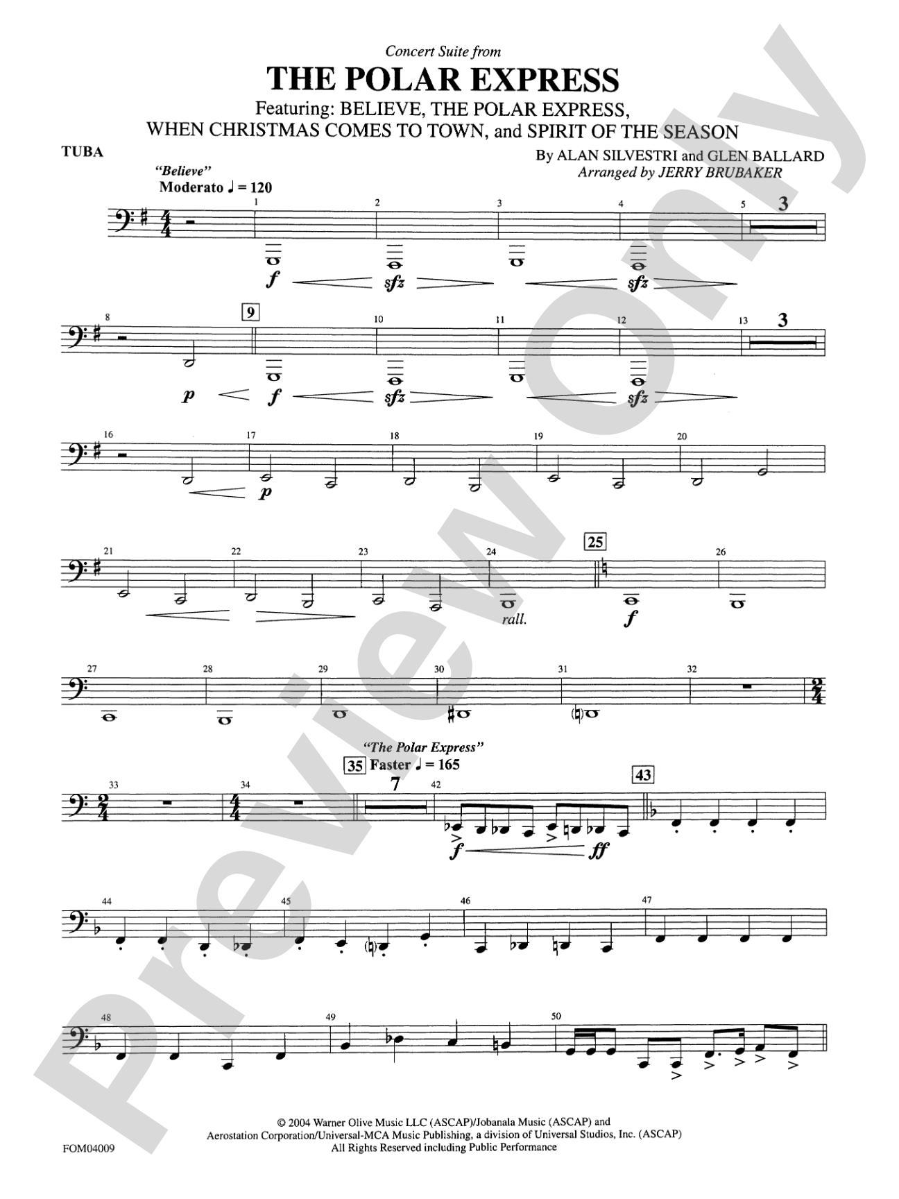 The Polar Express, Concert Suite from: Tuba