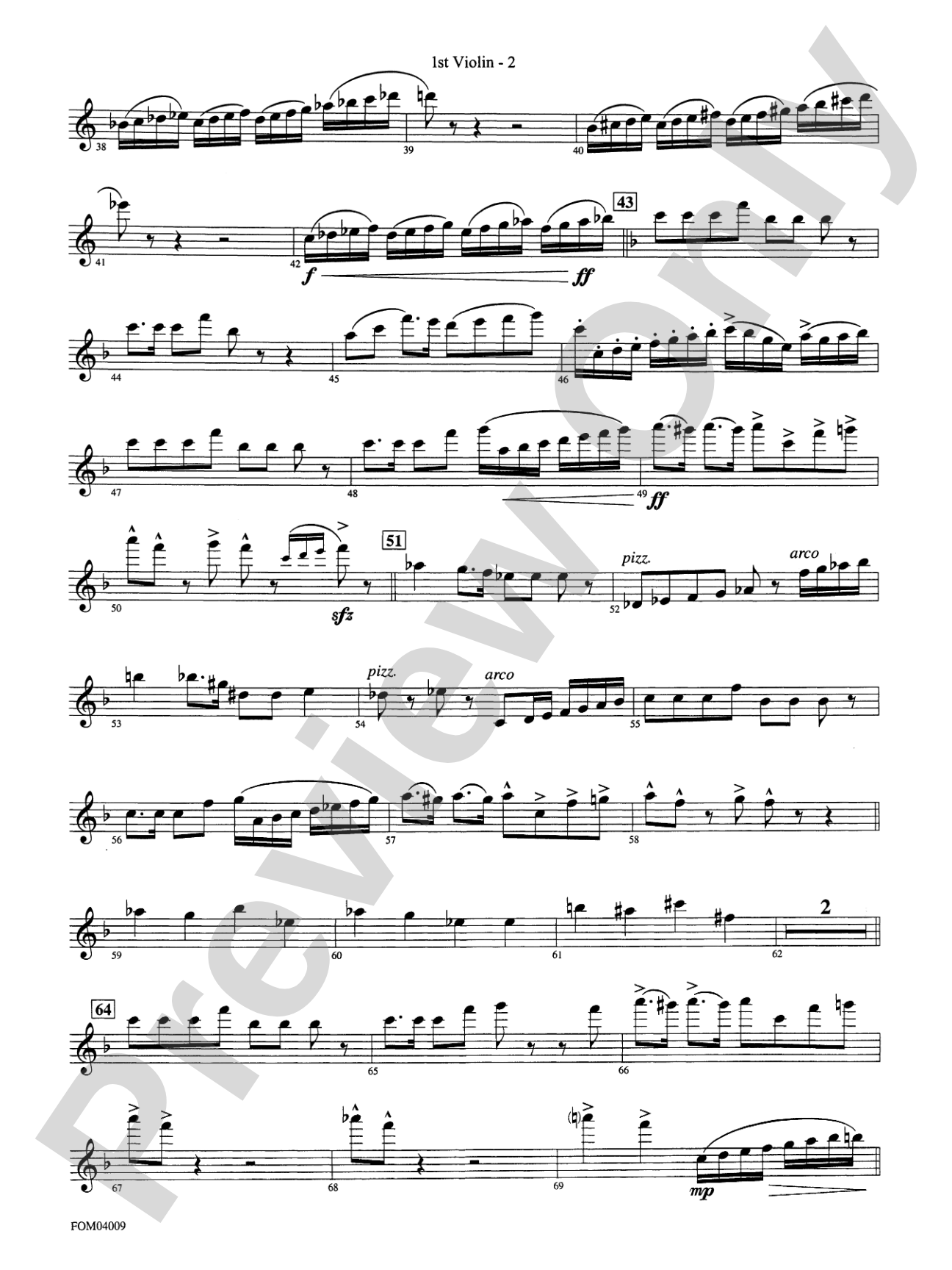 The Polar Express, Concert Suite from: 1st Violin