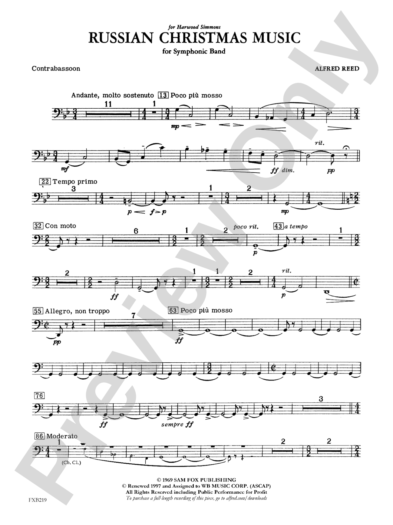 Russian Christmas Music: Contra Bassoon