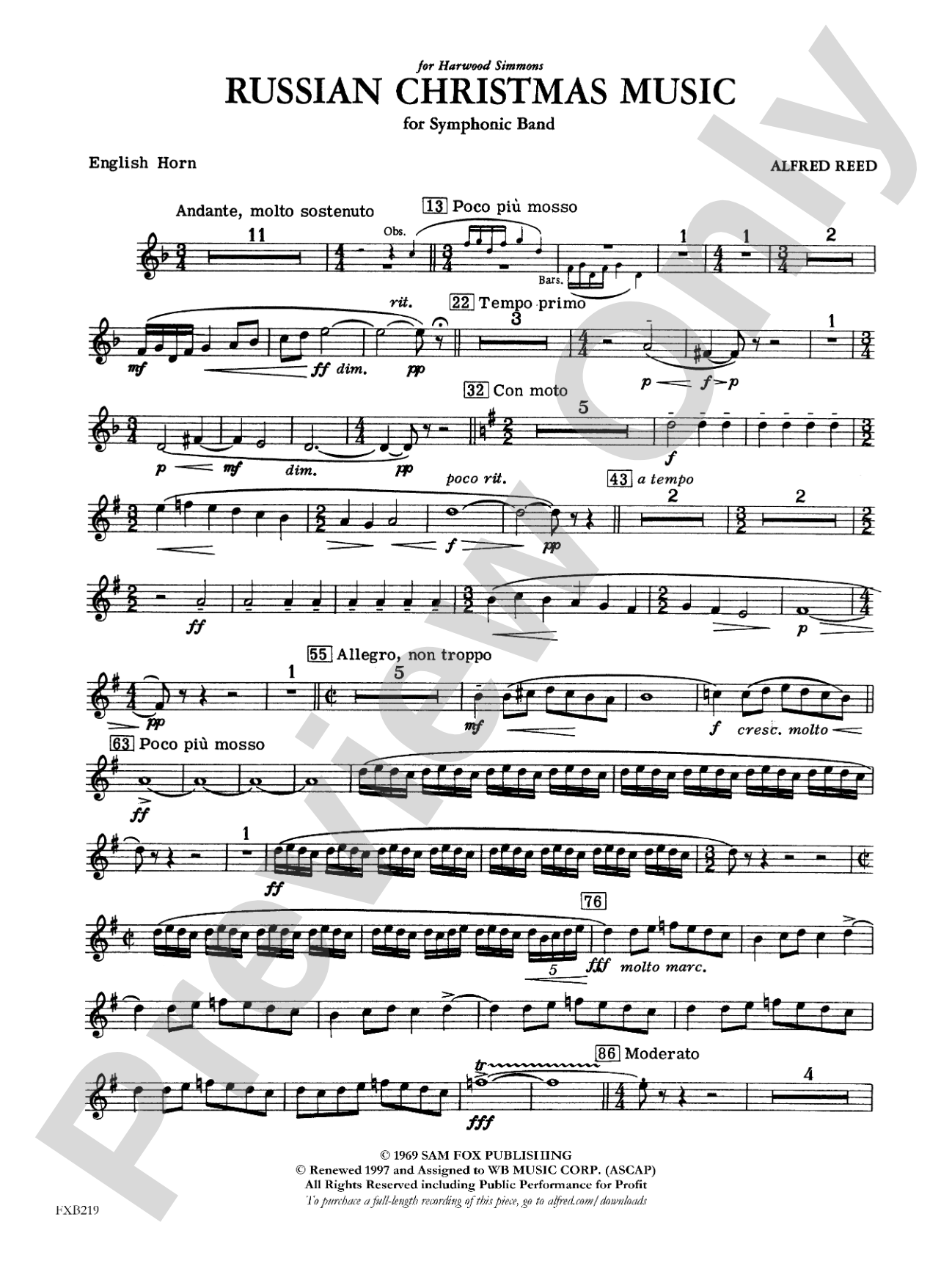 Russian Christmas Music: English Horn