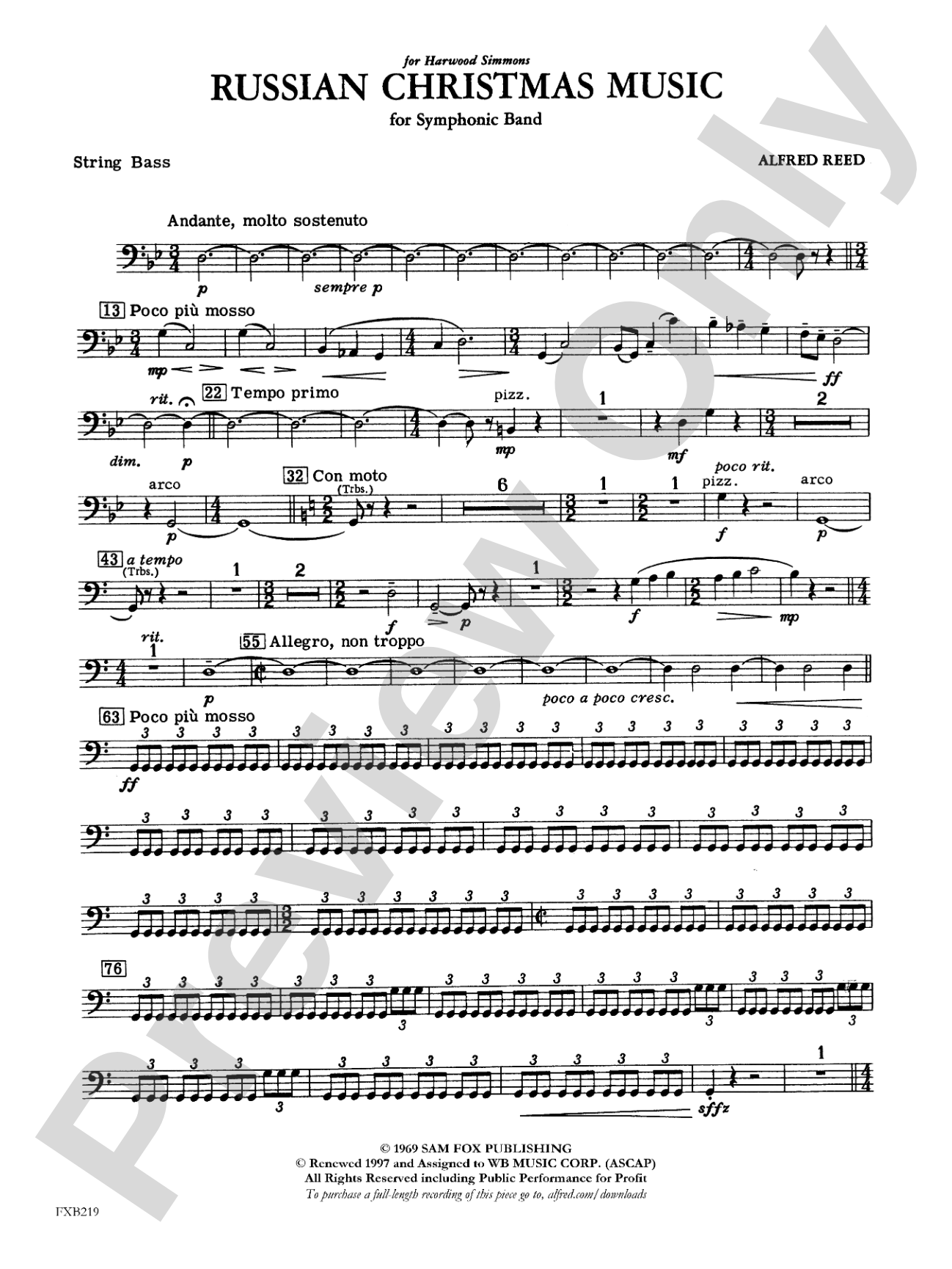 Russian Christmas Music: String Bass