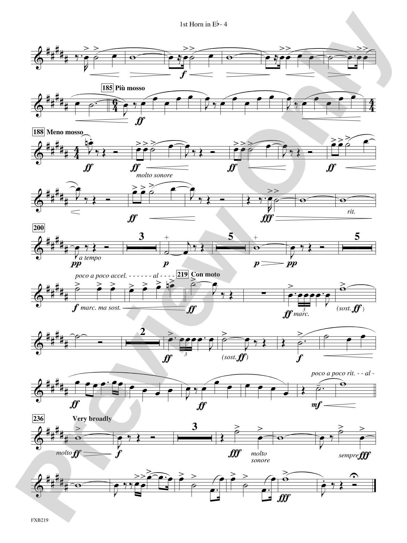 Russian Christmas Music: (wp) 1st Horn in E-flat