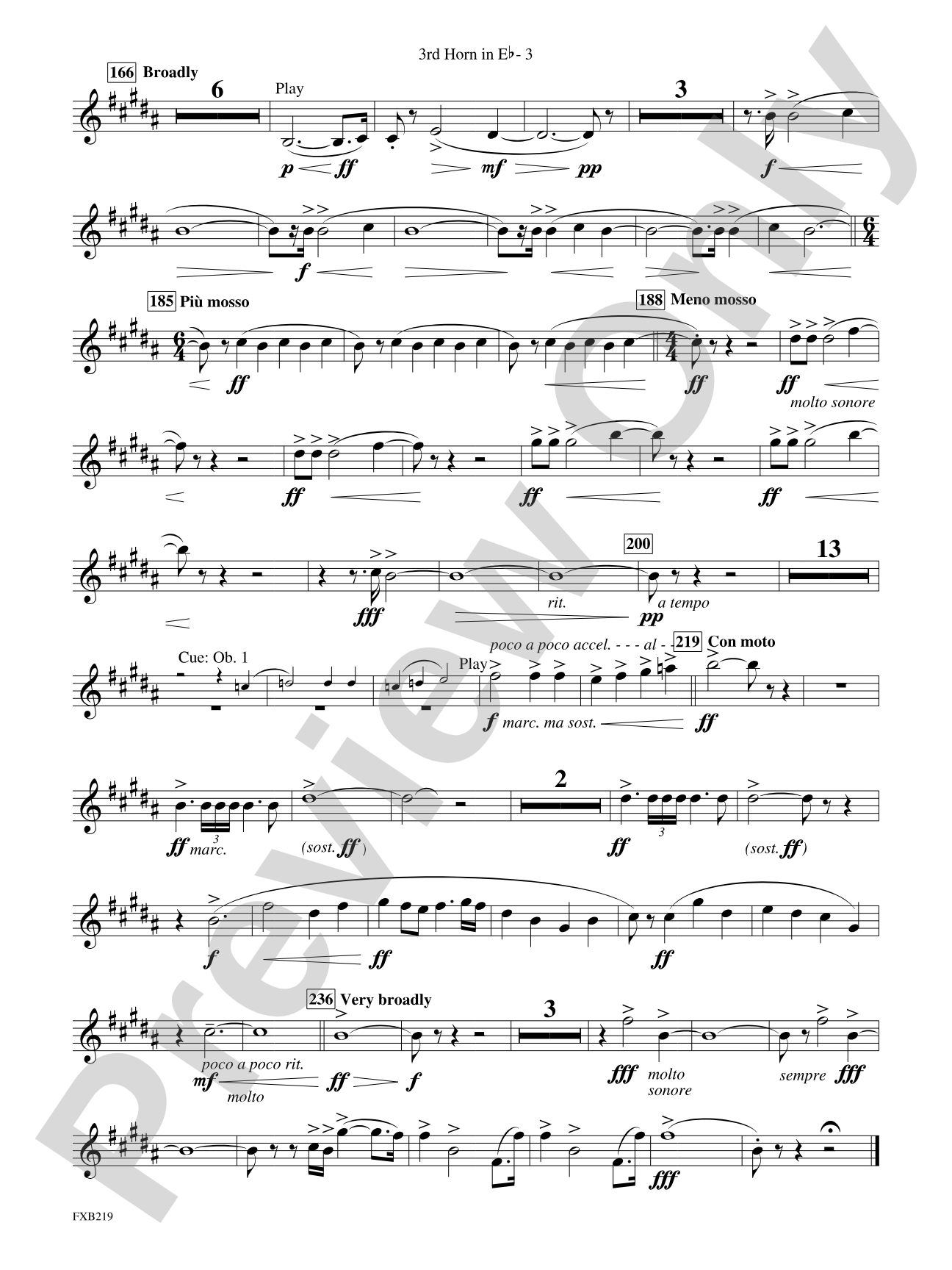 Russian Christmas Music: (wp) 3rd Horn in E-flat