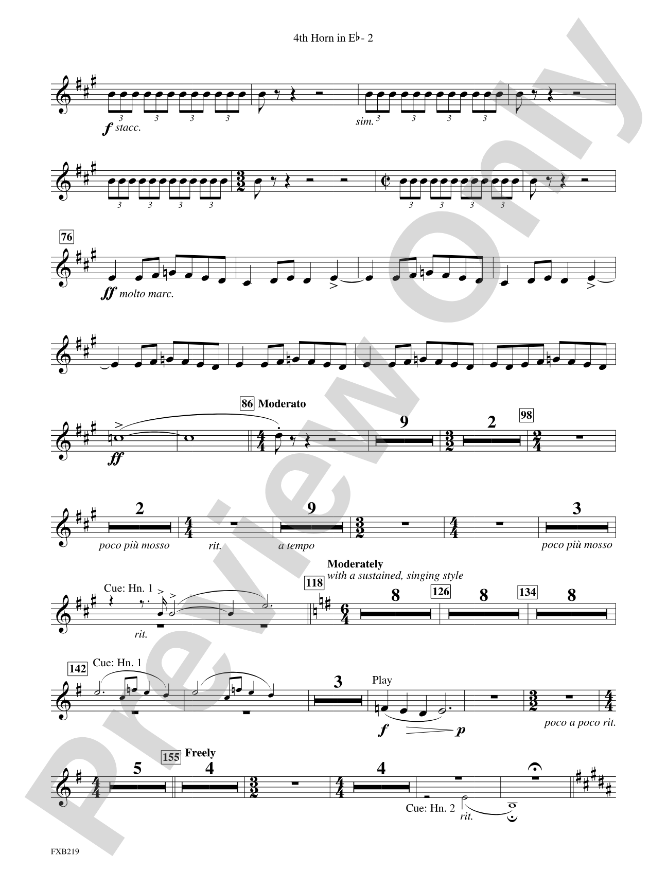 Russian Christmas Music: (wp) 4th Horn in E-flat