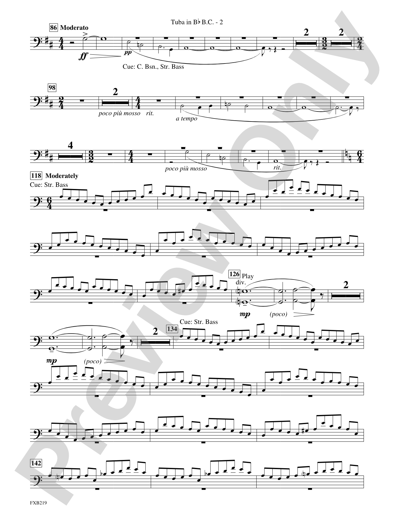 Russian Christmas Music: (wp) B-flat Tuba B.C.