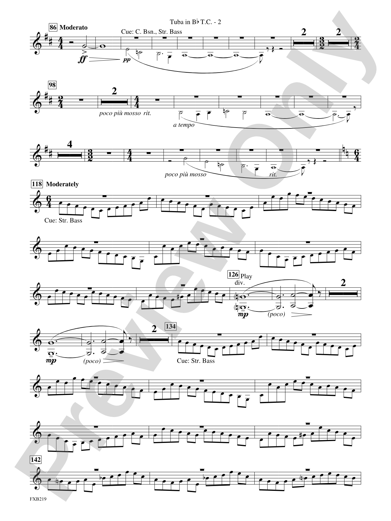 Russian Christmas Music: (wp) B-flat Tuba T.C.