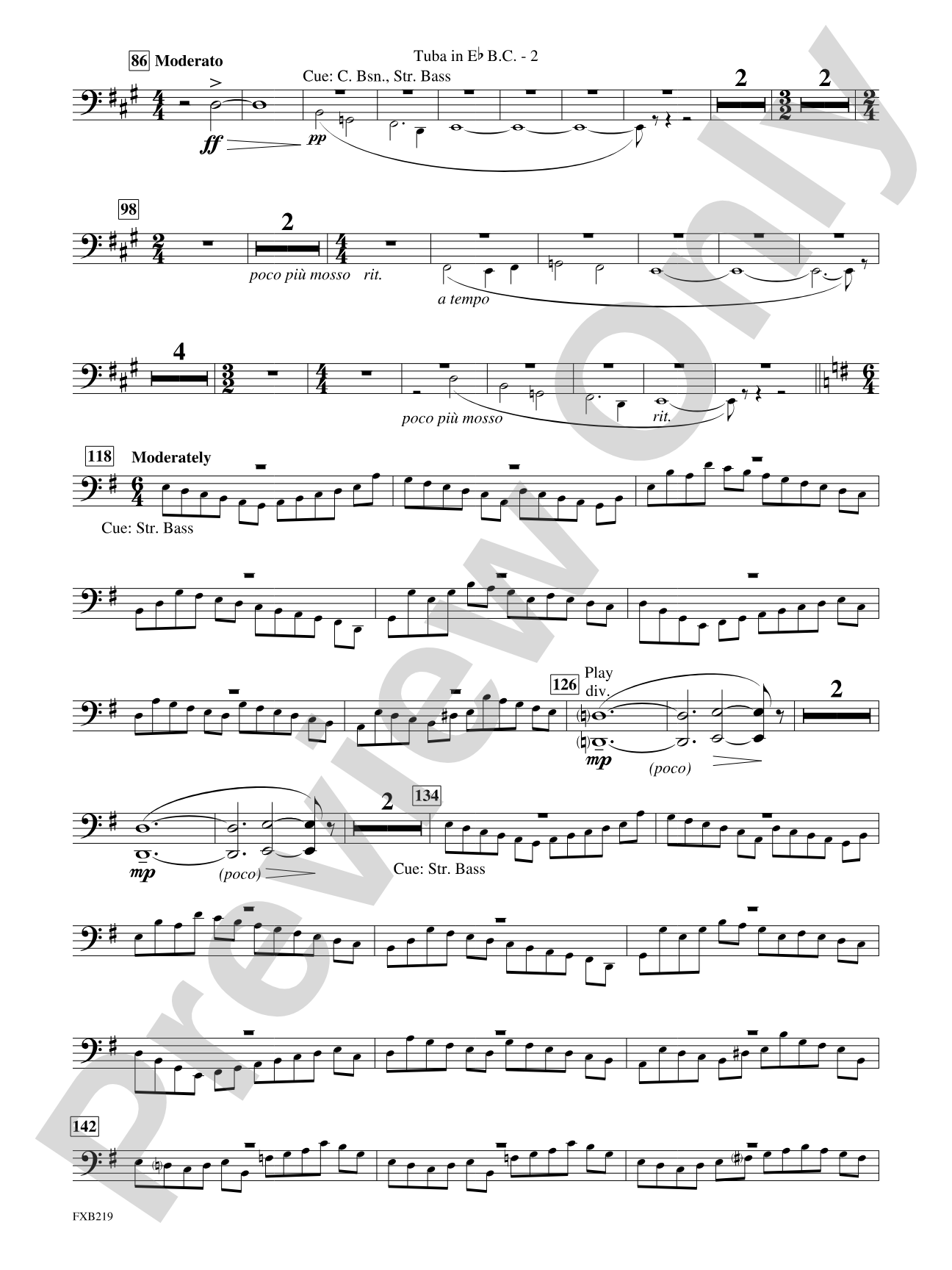 Russian Christmas Music: (wp) E-flat Tuba B.C.