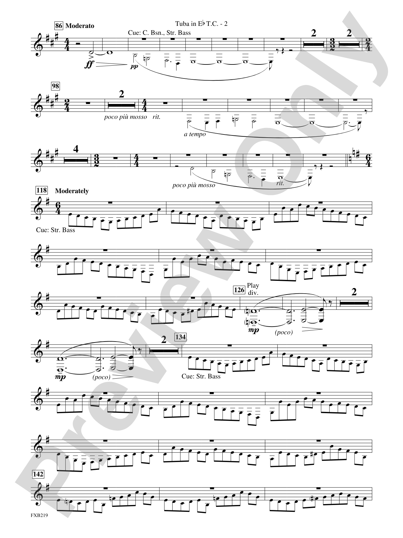 Russian Christmas Music: (wp) E-flat Tuba T.C.