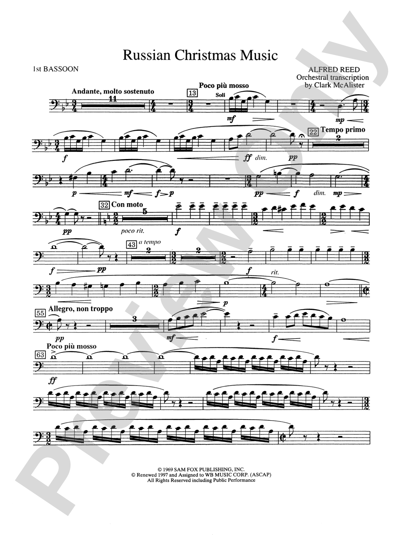 Russian Christmas Music: Bassoon