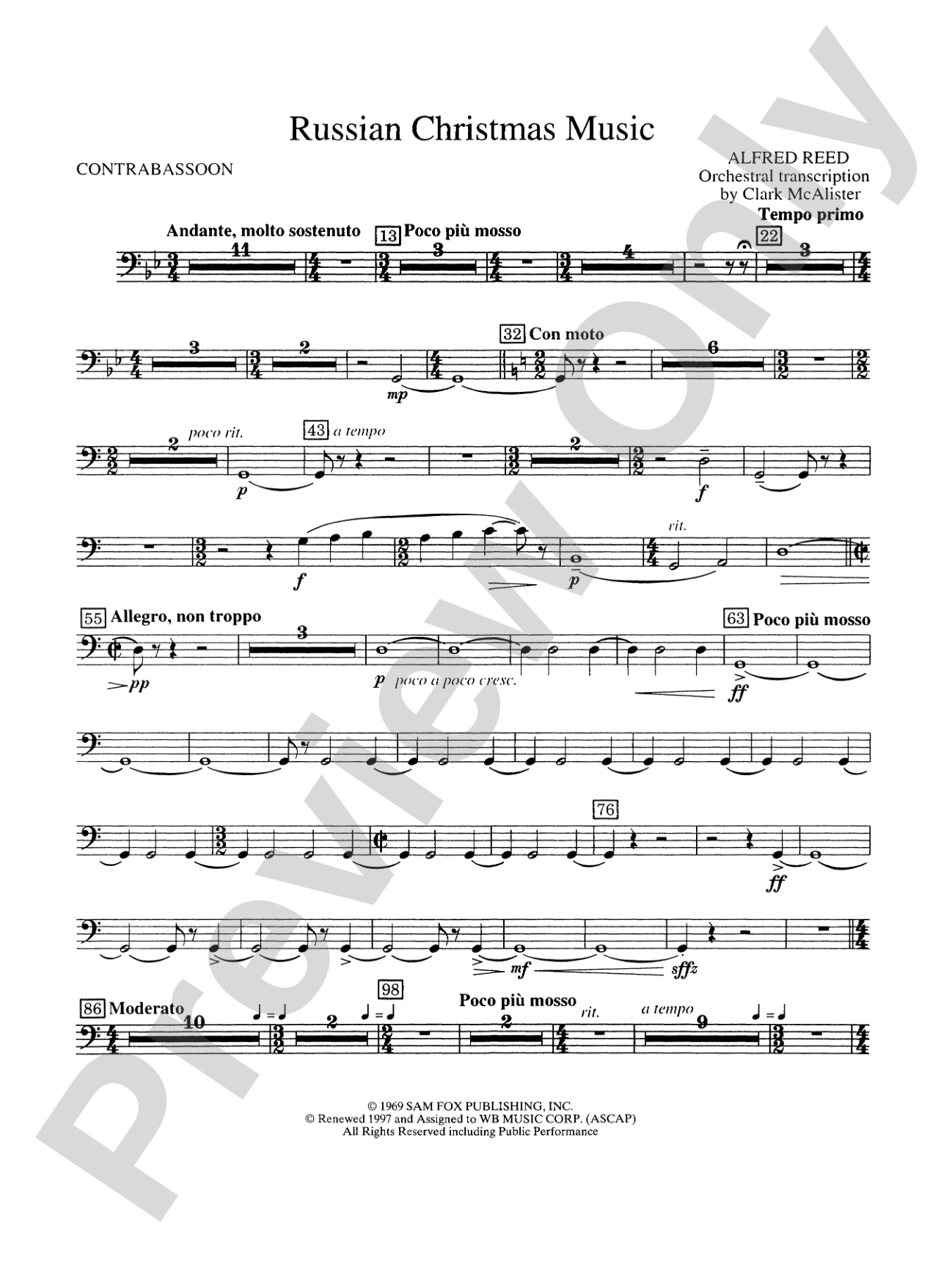Russian Christmas Music: Contra Bassoon