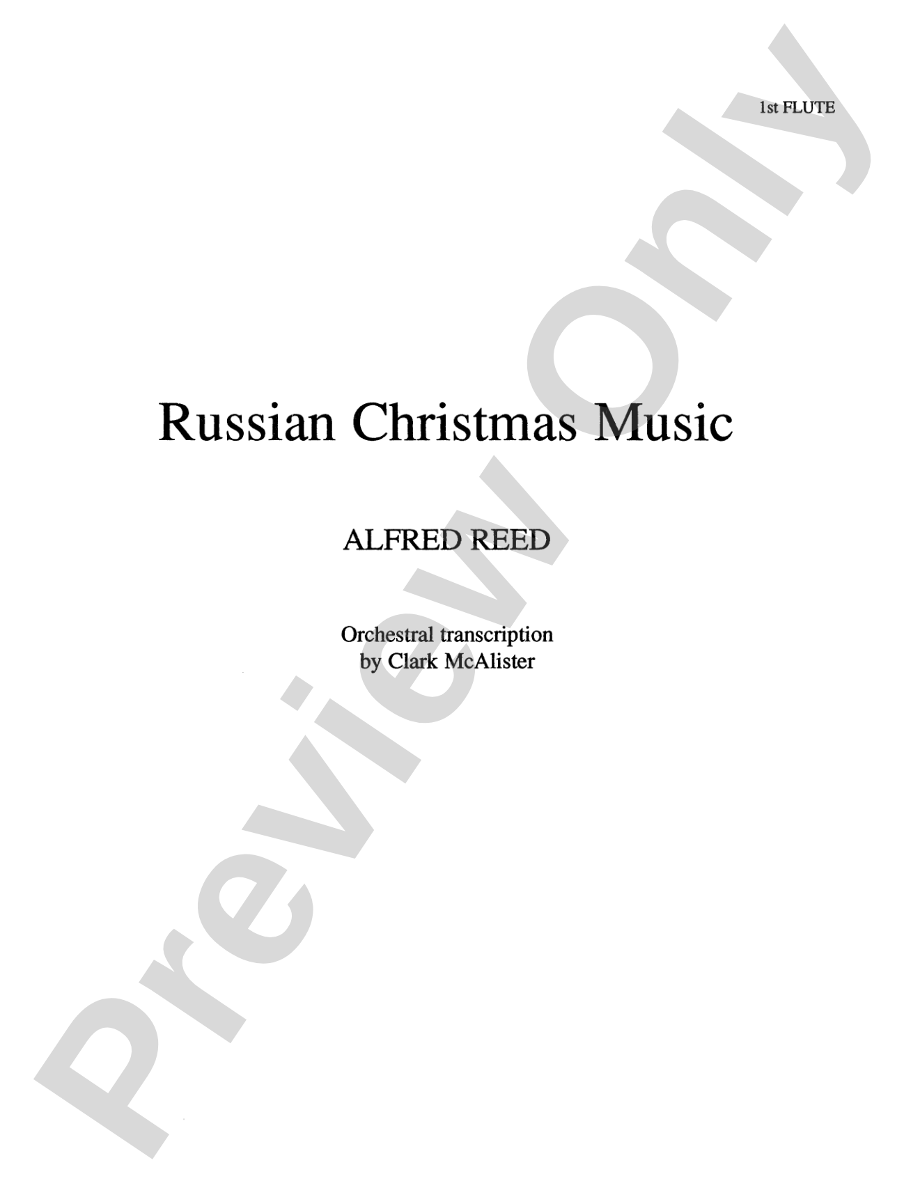 Russian Christmas Music: Flute