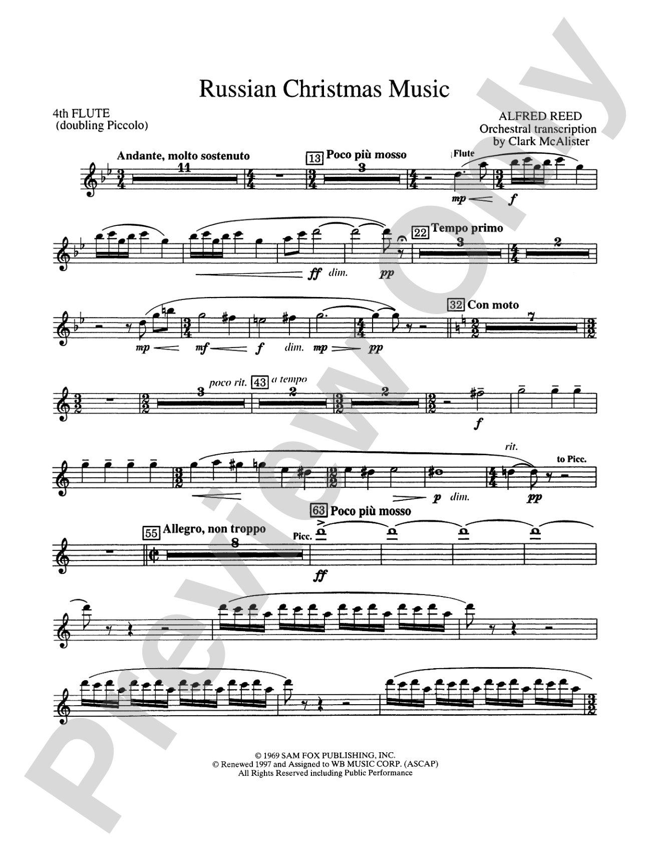 Russian Christmas Music: 4th Flute