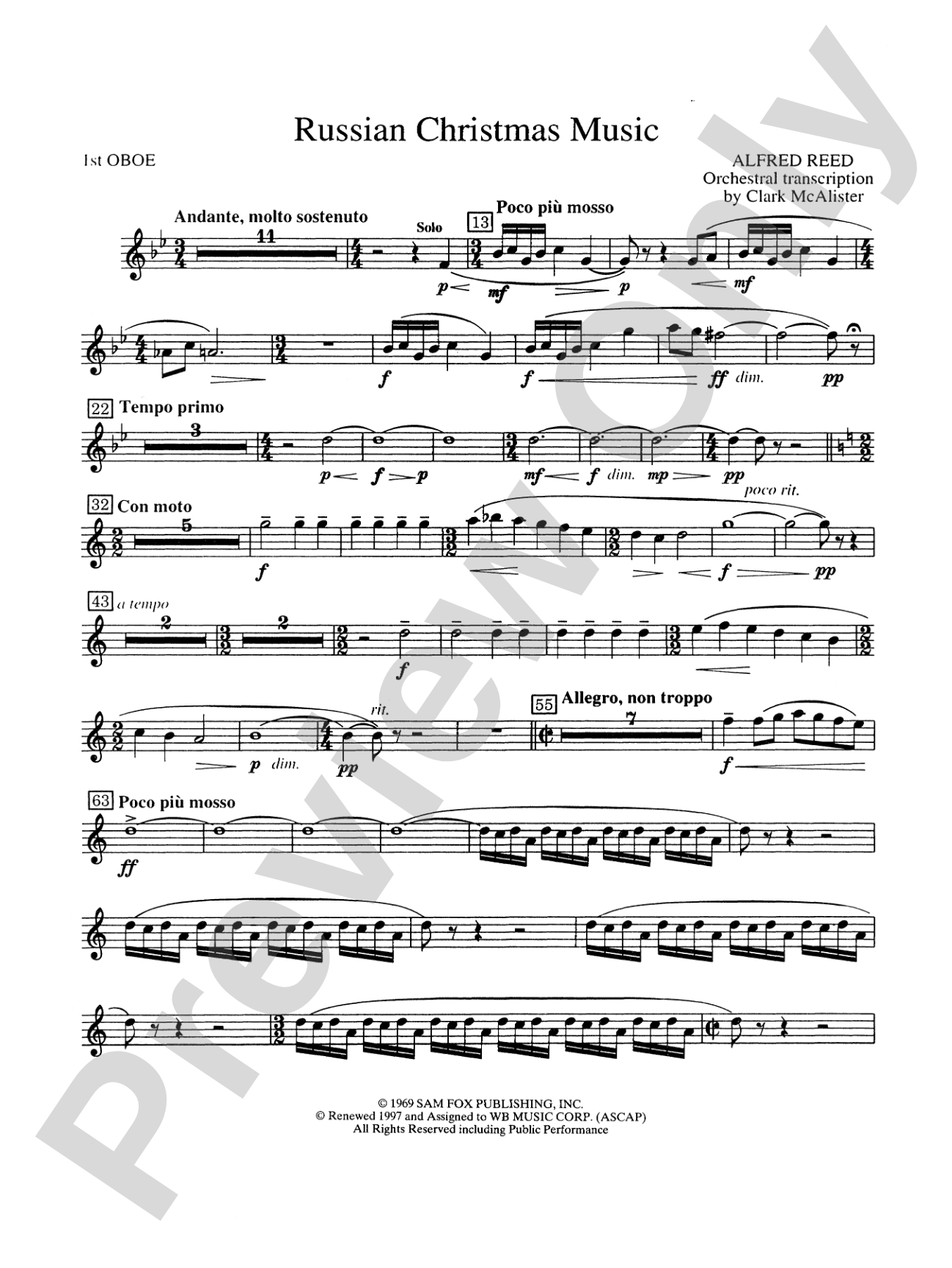 Russian Christmas Music: Oboe