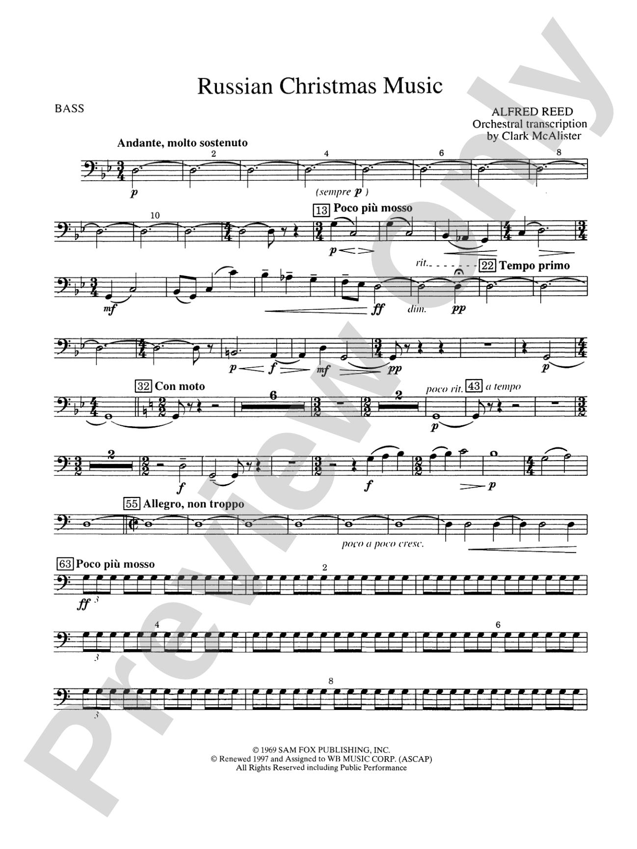 Russian Christmas Music: String Bass