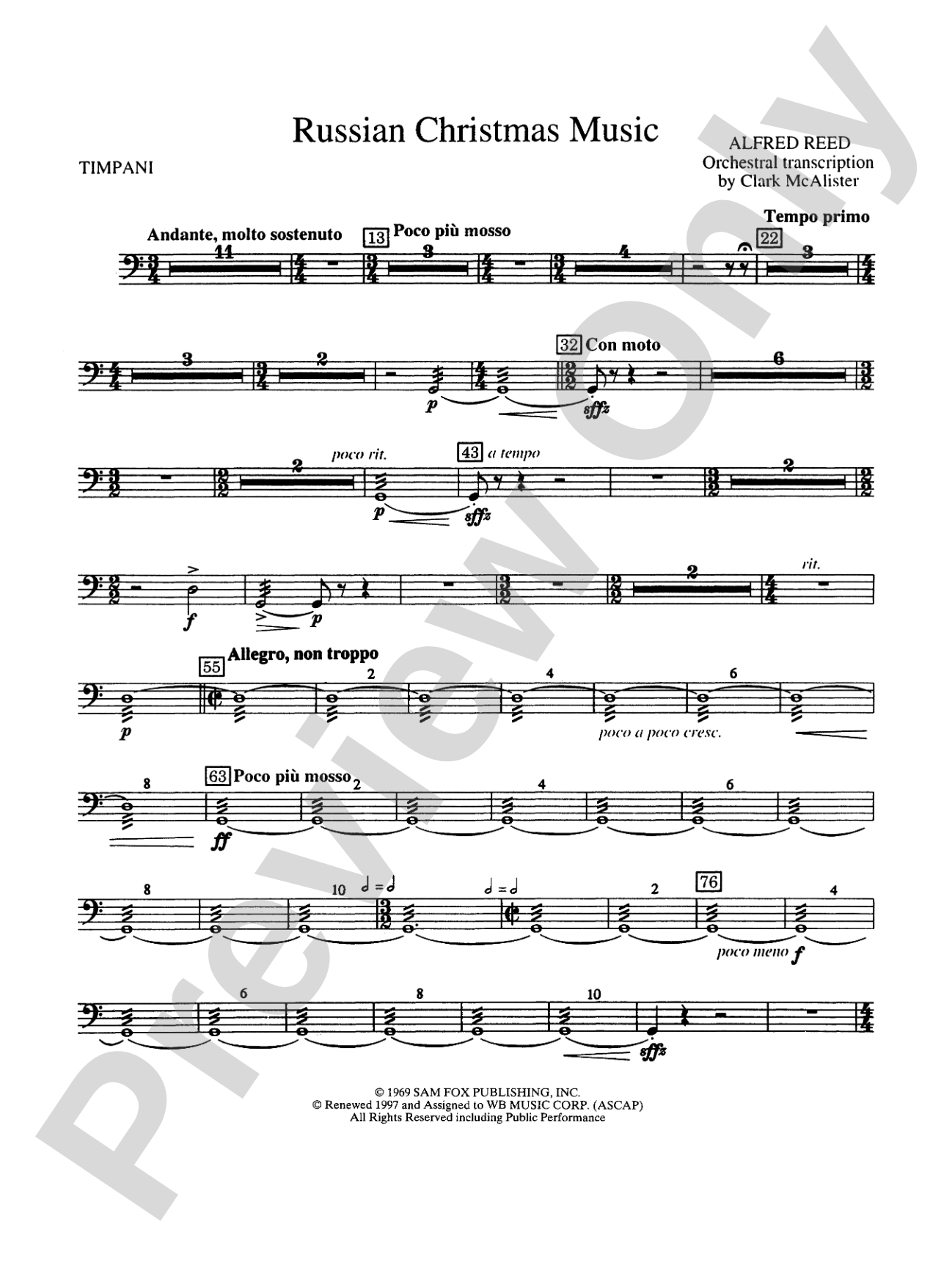 Russian Christmas Music: Timpani
