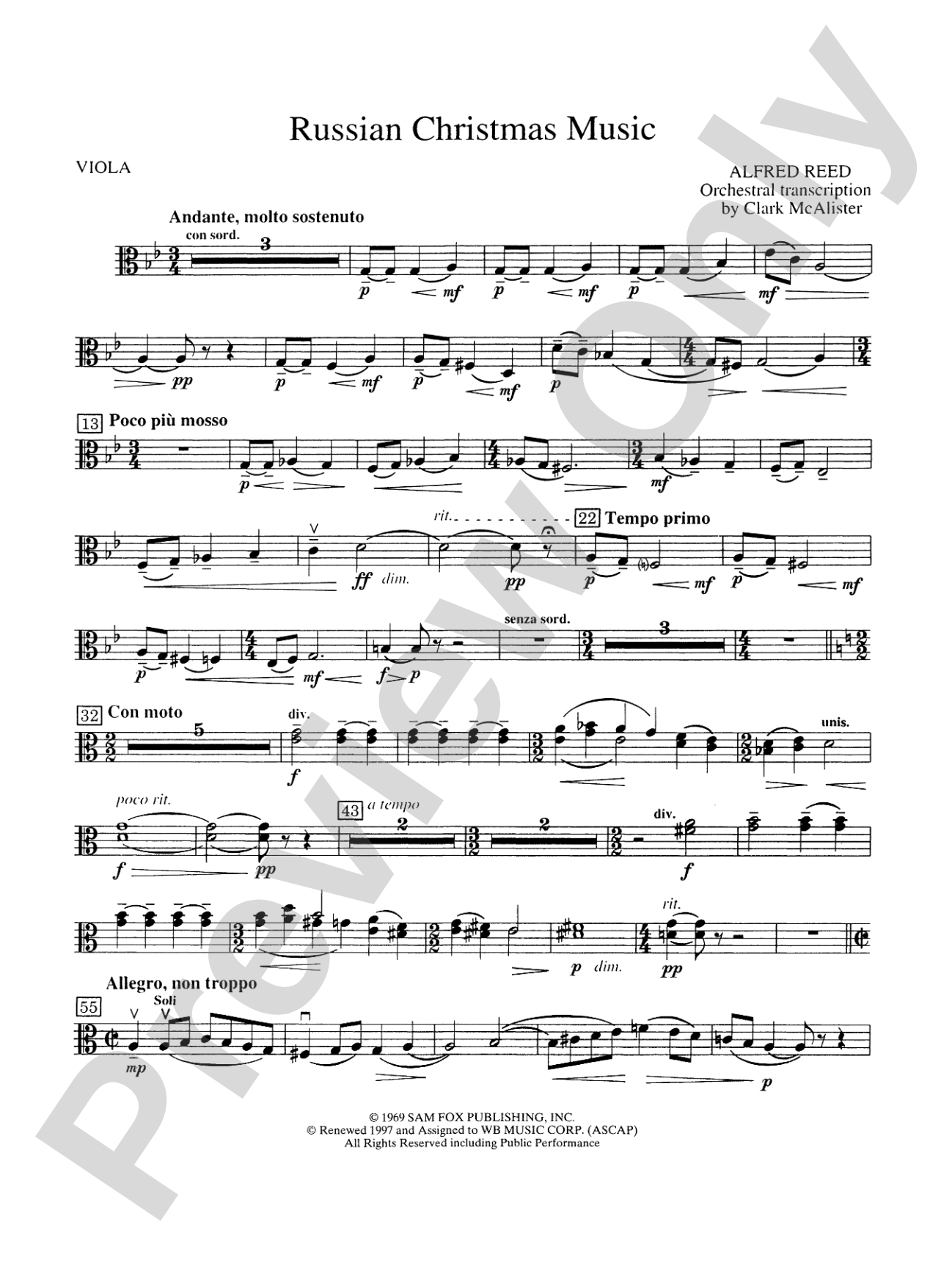 Russian Christmas Music: Viola