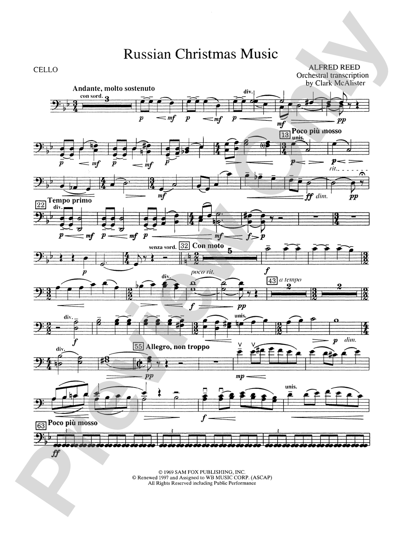 Russian Christmas Music: Cello