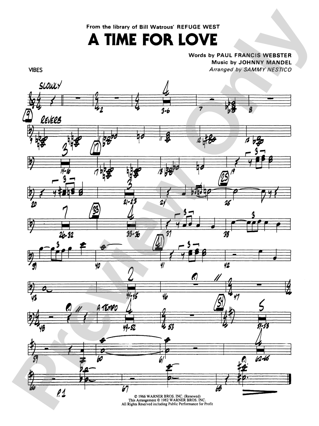 A Time for Love: Vibraphone