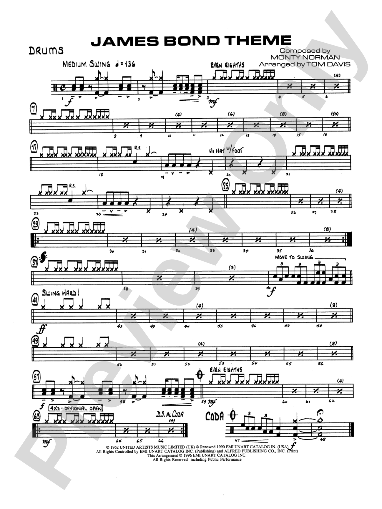 James Bond Theme: Drums