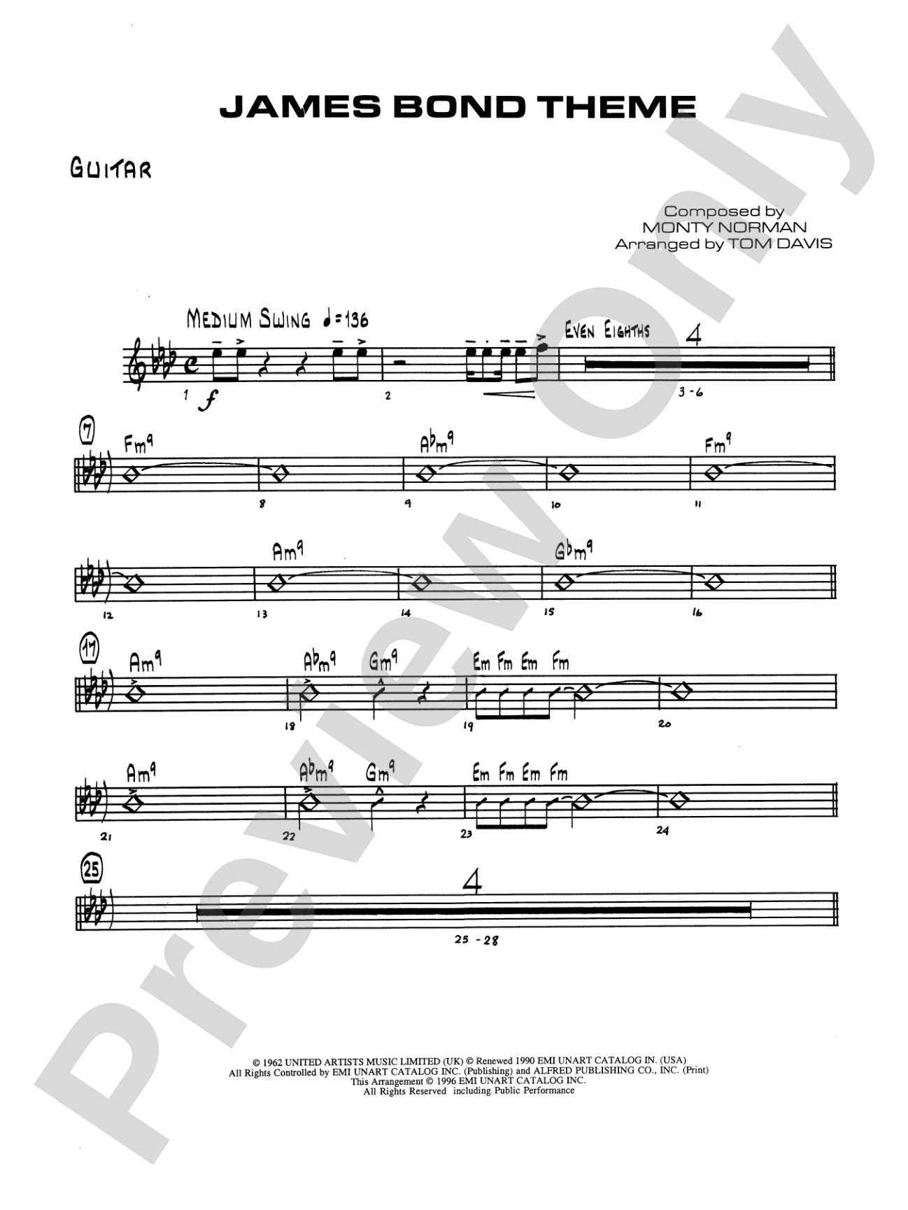 James Bond Theme: Guitar
