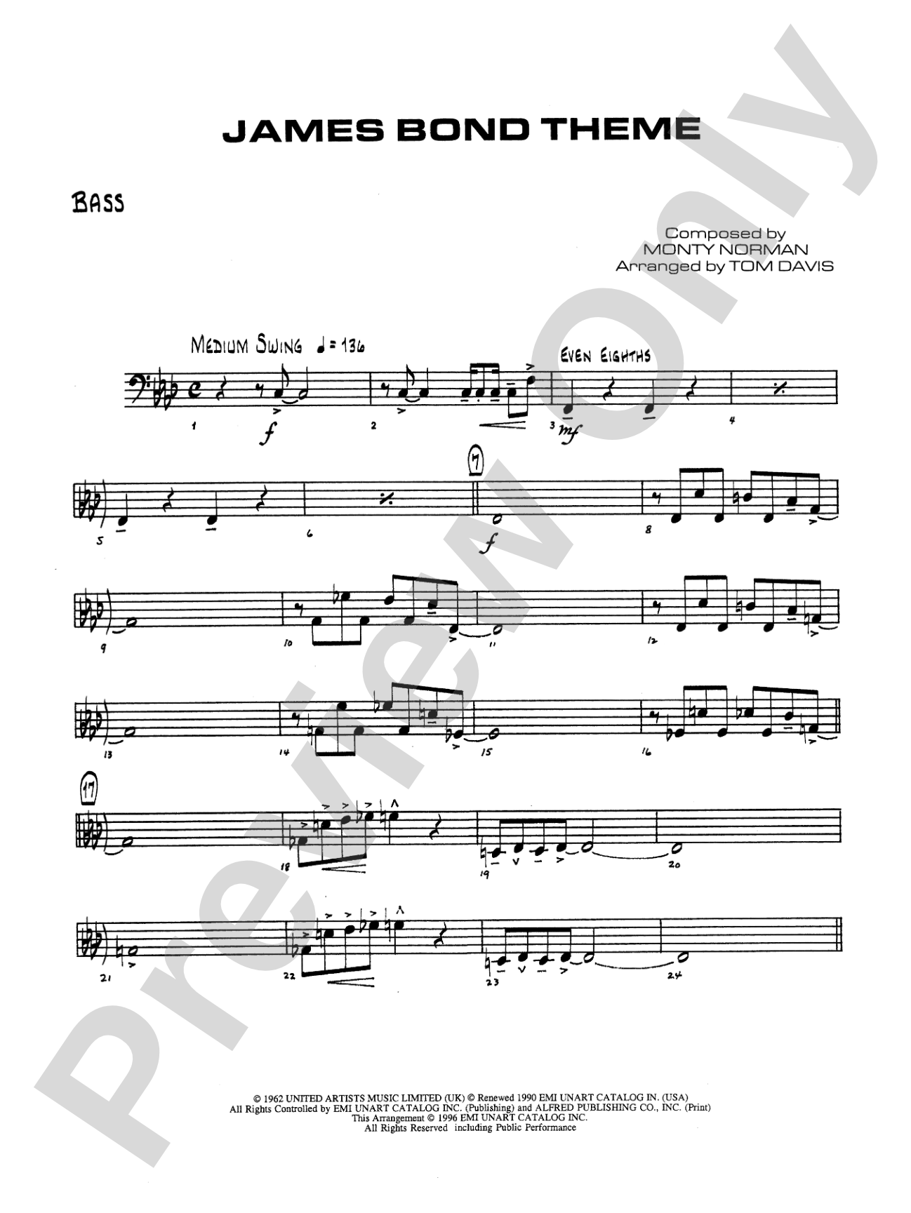 James Bond Theme: String Bass