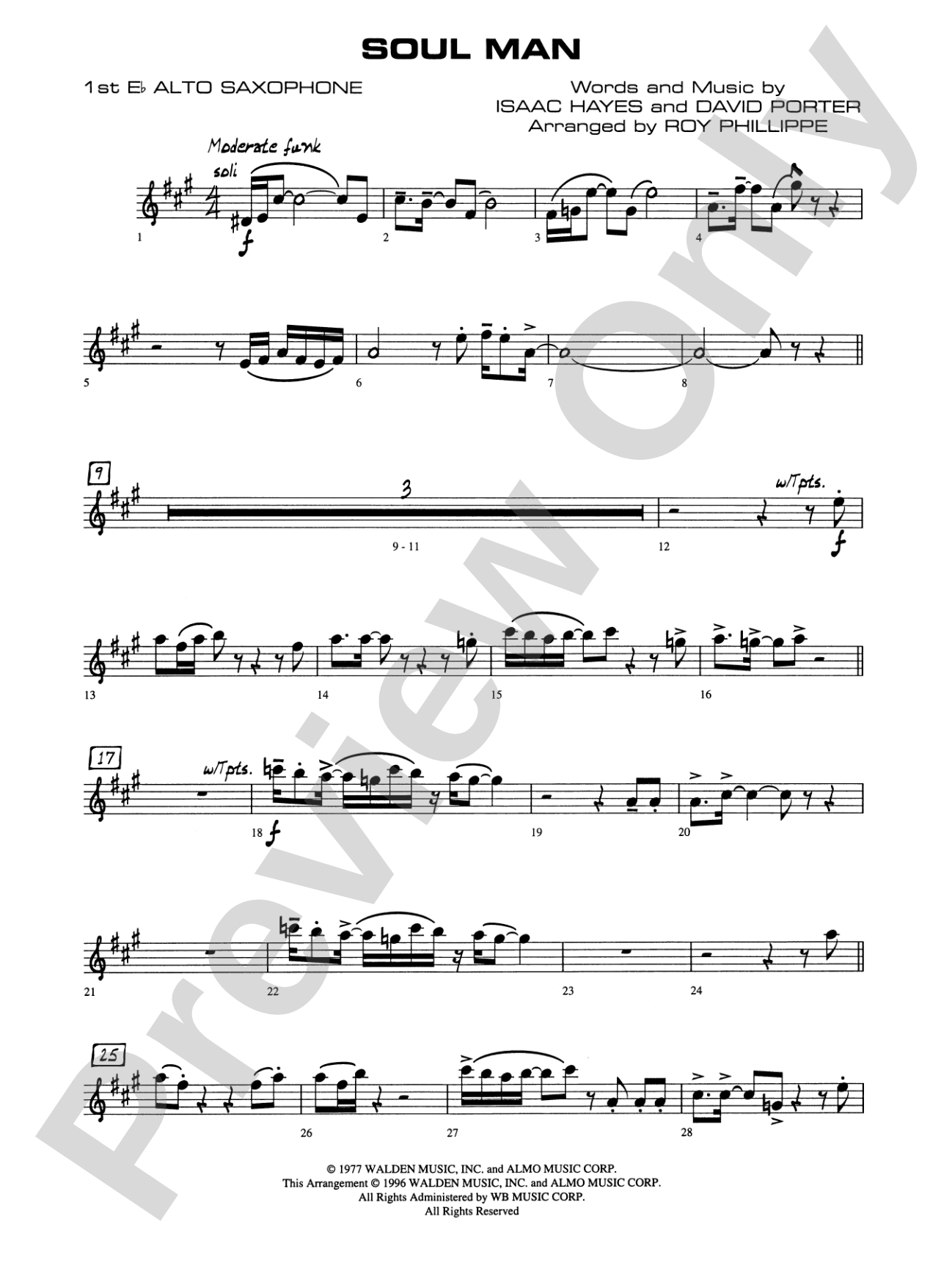 Soul Man: E-flat Alto Saxophone