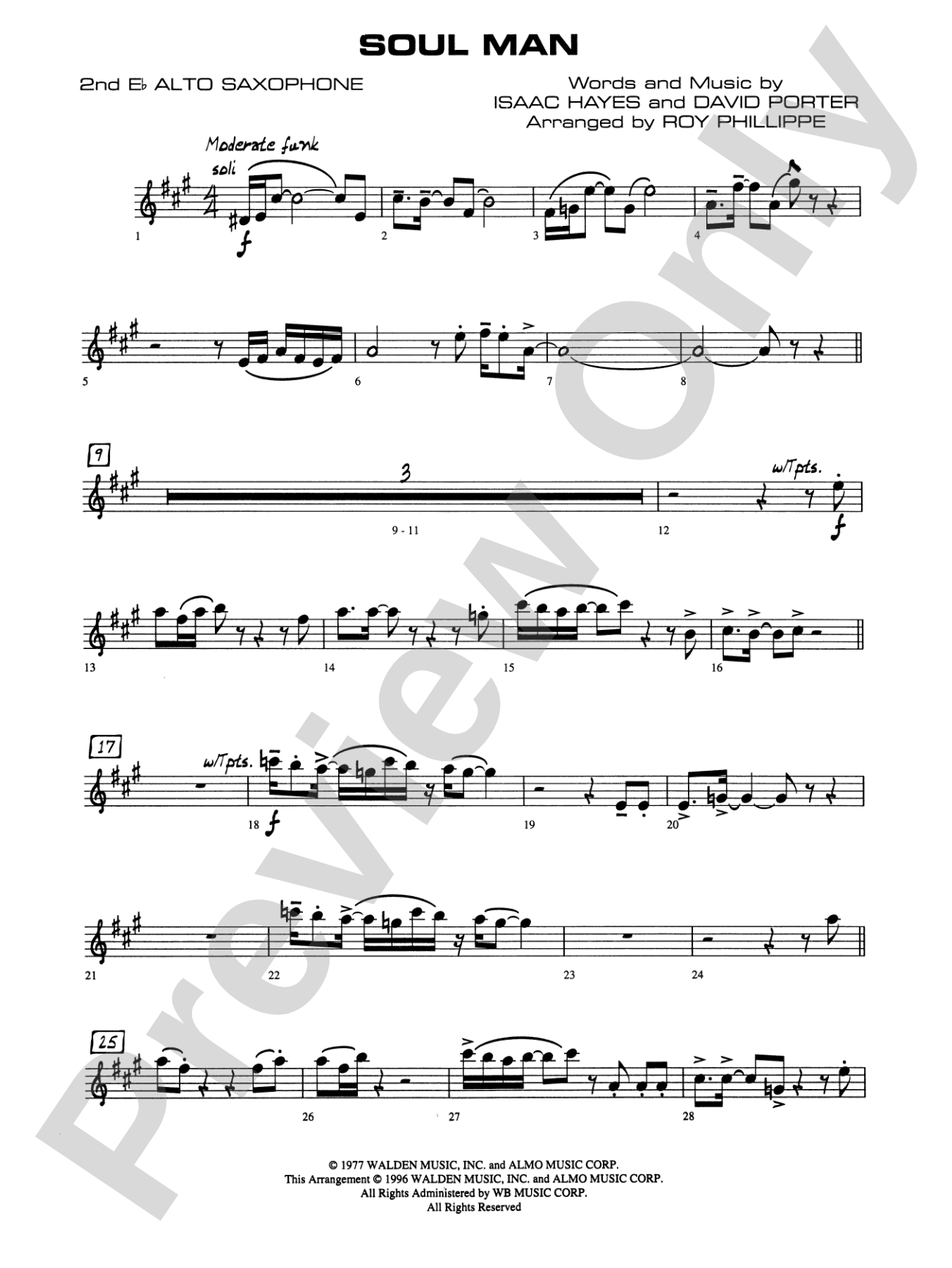 Soul Man: 2nd E-flat Alto Saxophone