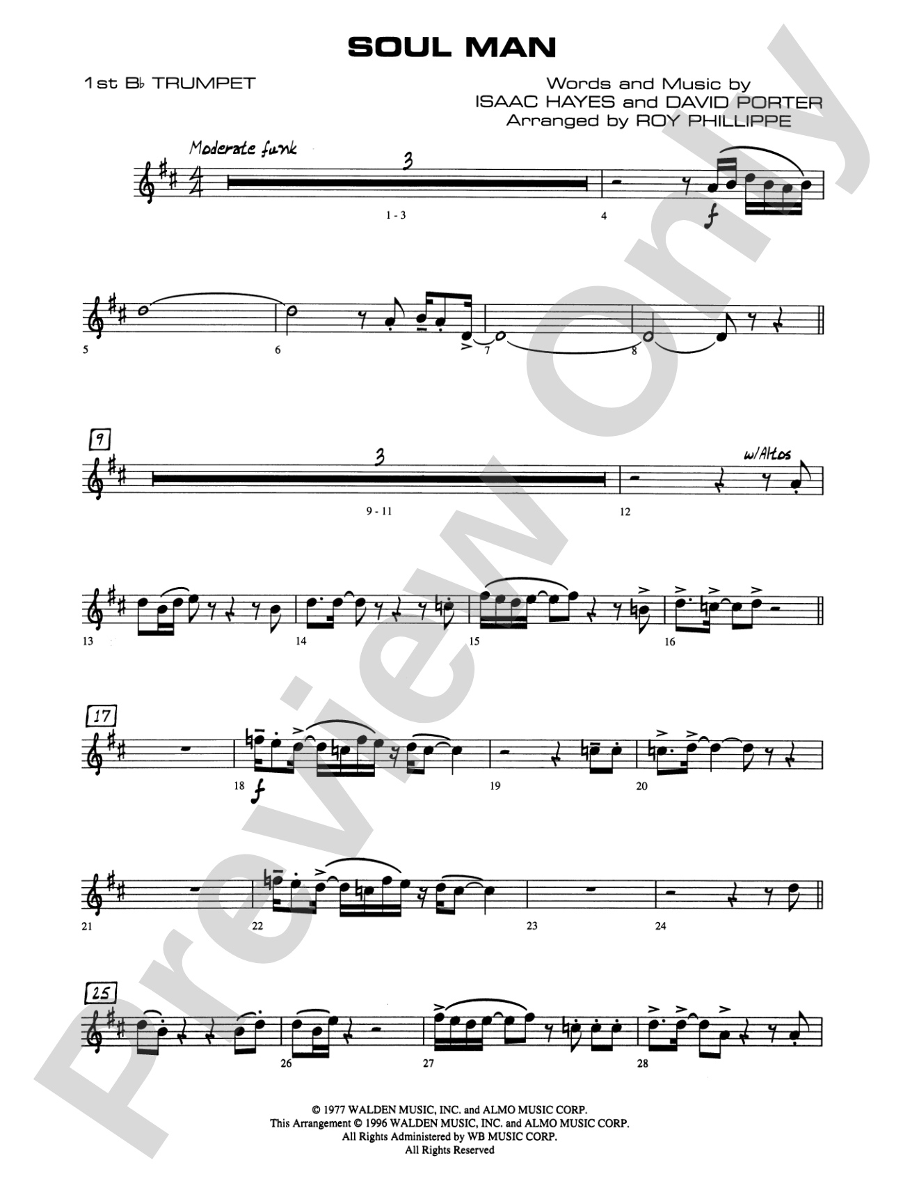 Soul Man: 1st B-flat Trumpet