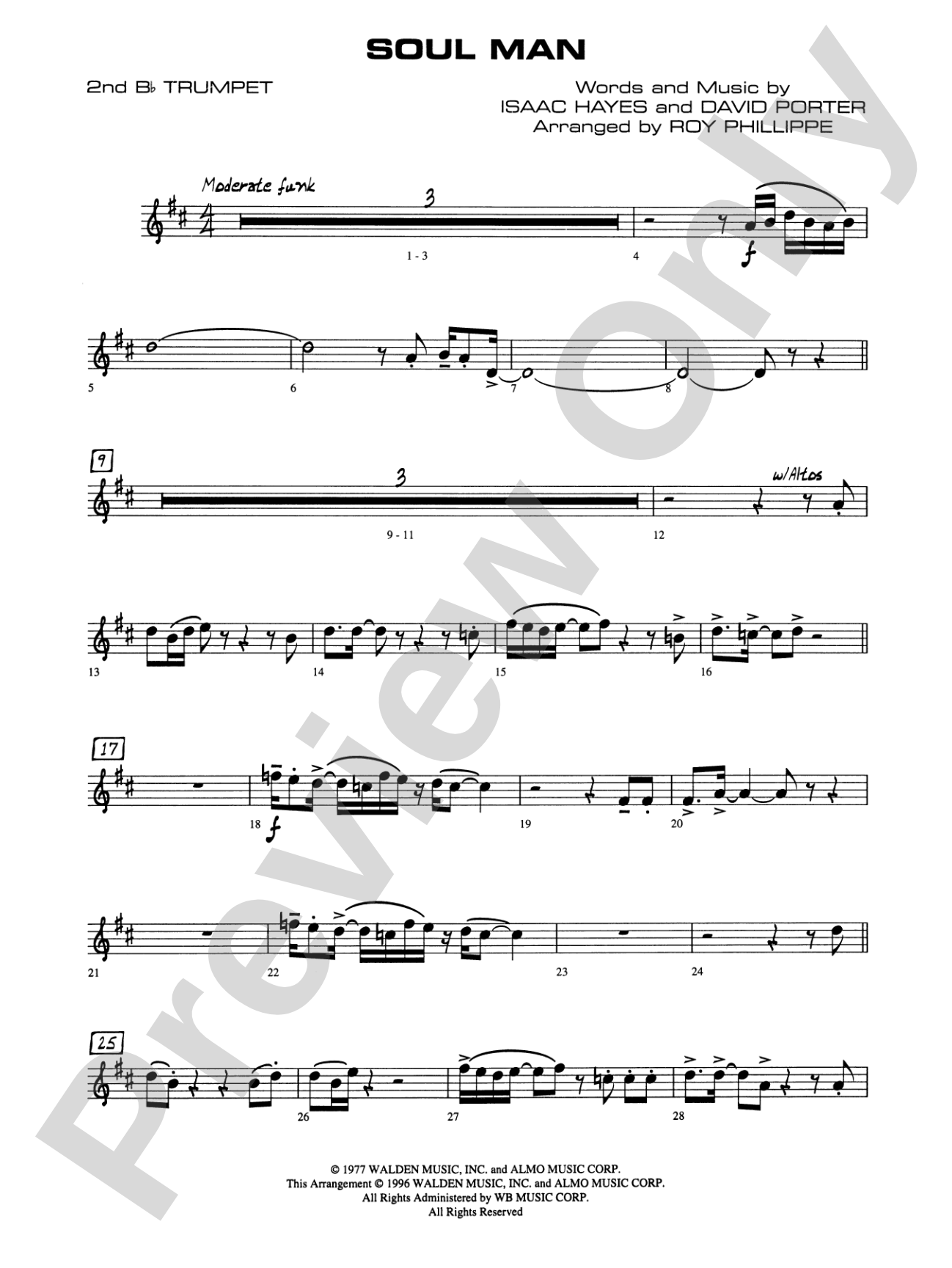 Soul Man: 2nd B-flat Trumpet