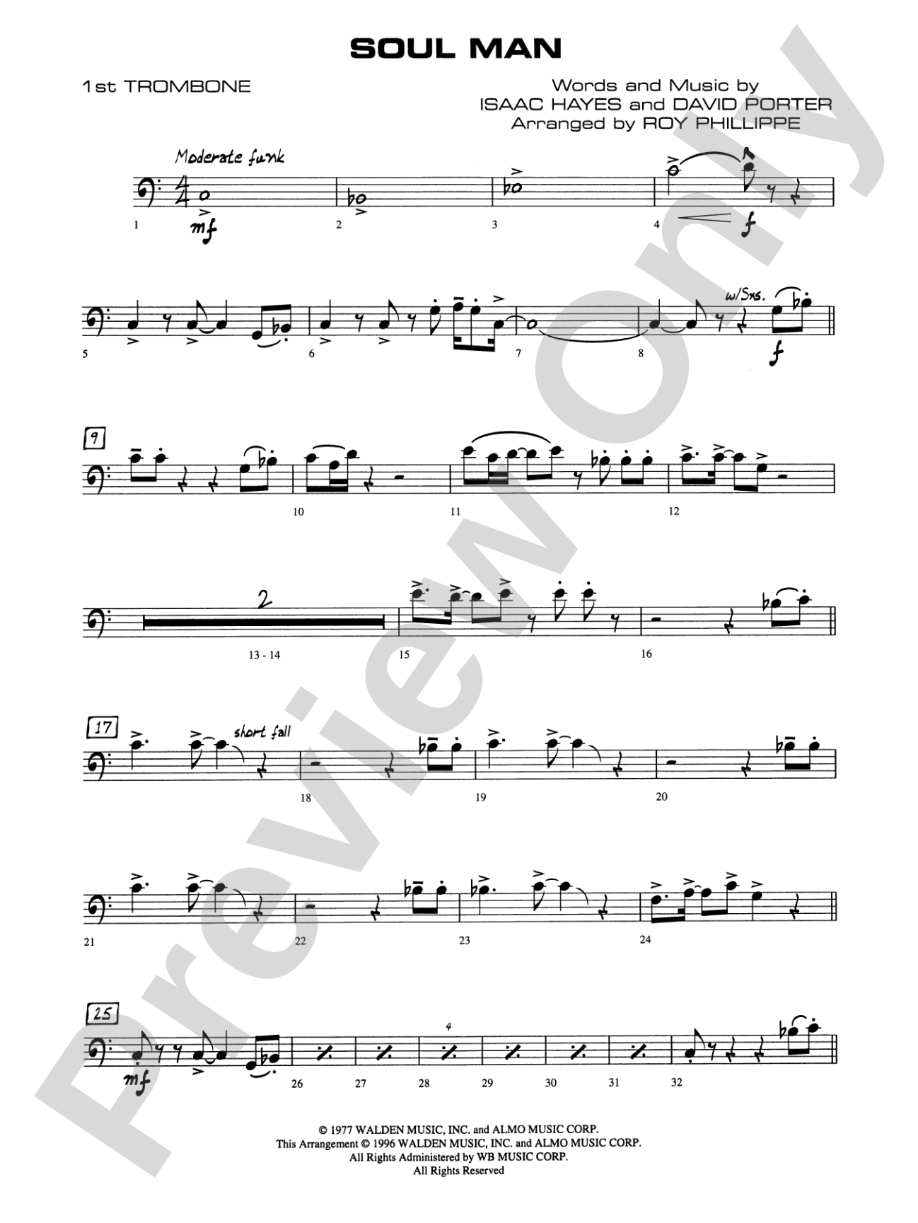 Soul Man: 1st Trombone