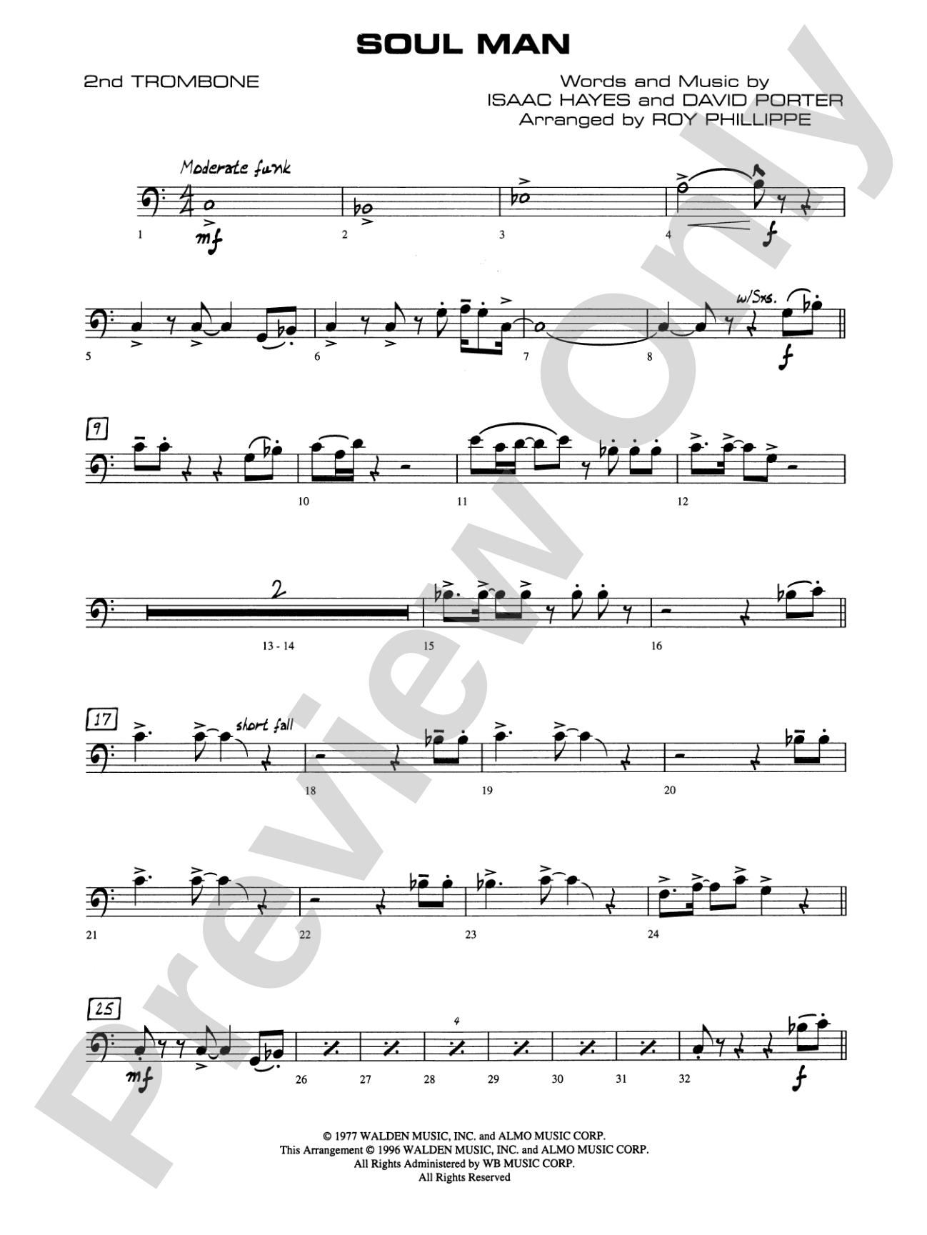 Soul Man: 2nd Trombone