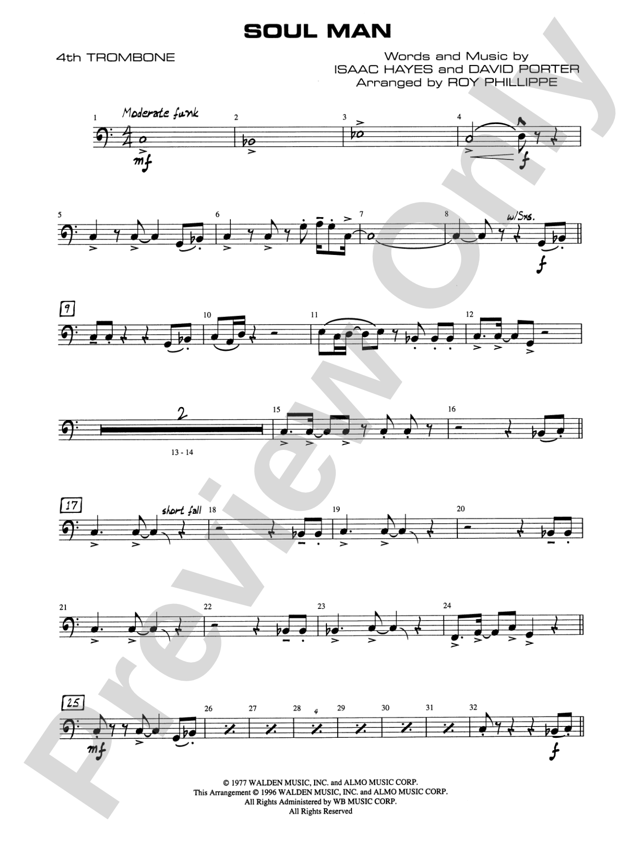 Soul Man: 4th Trombone