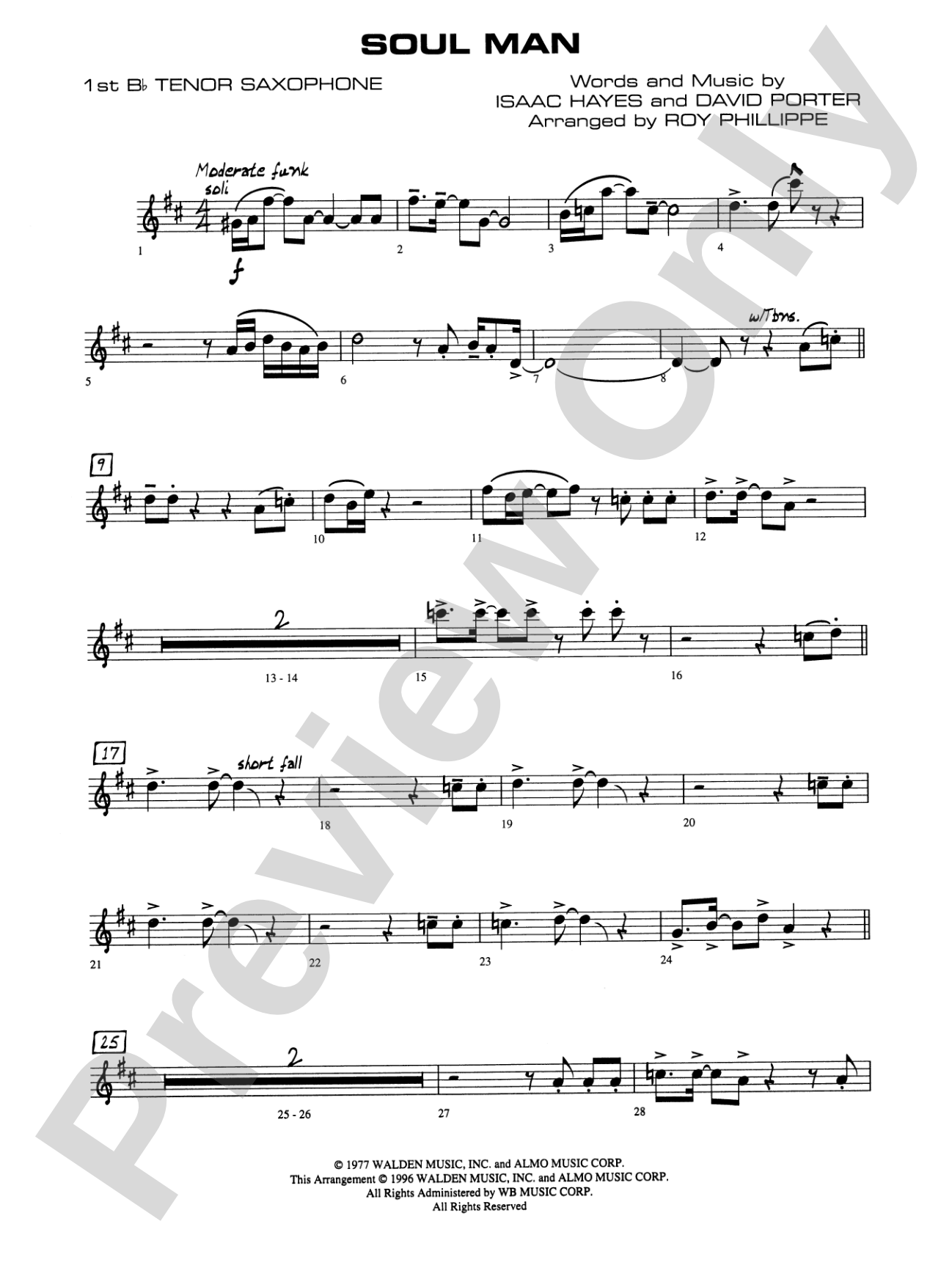 Soul Man: B-flat Tenor Saxophone