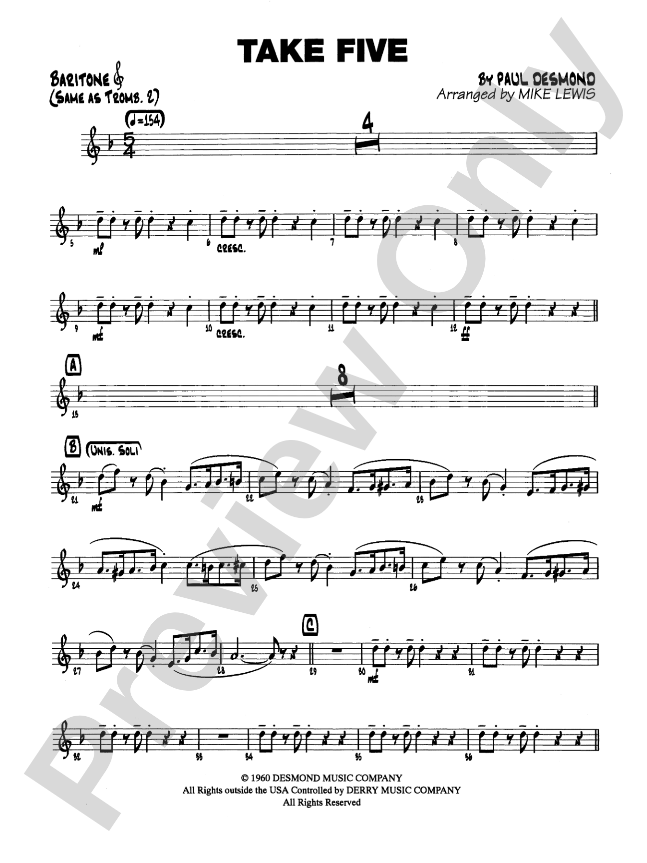 Take Five: Baritone T.C.