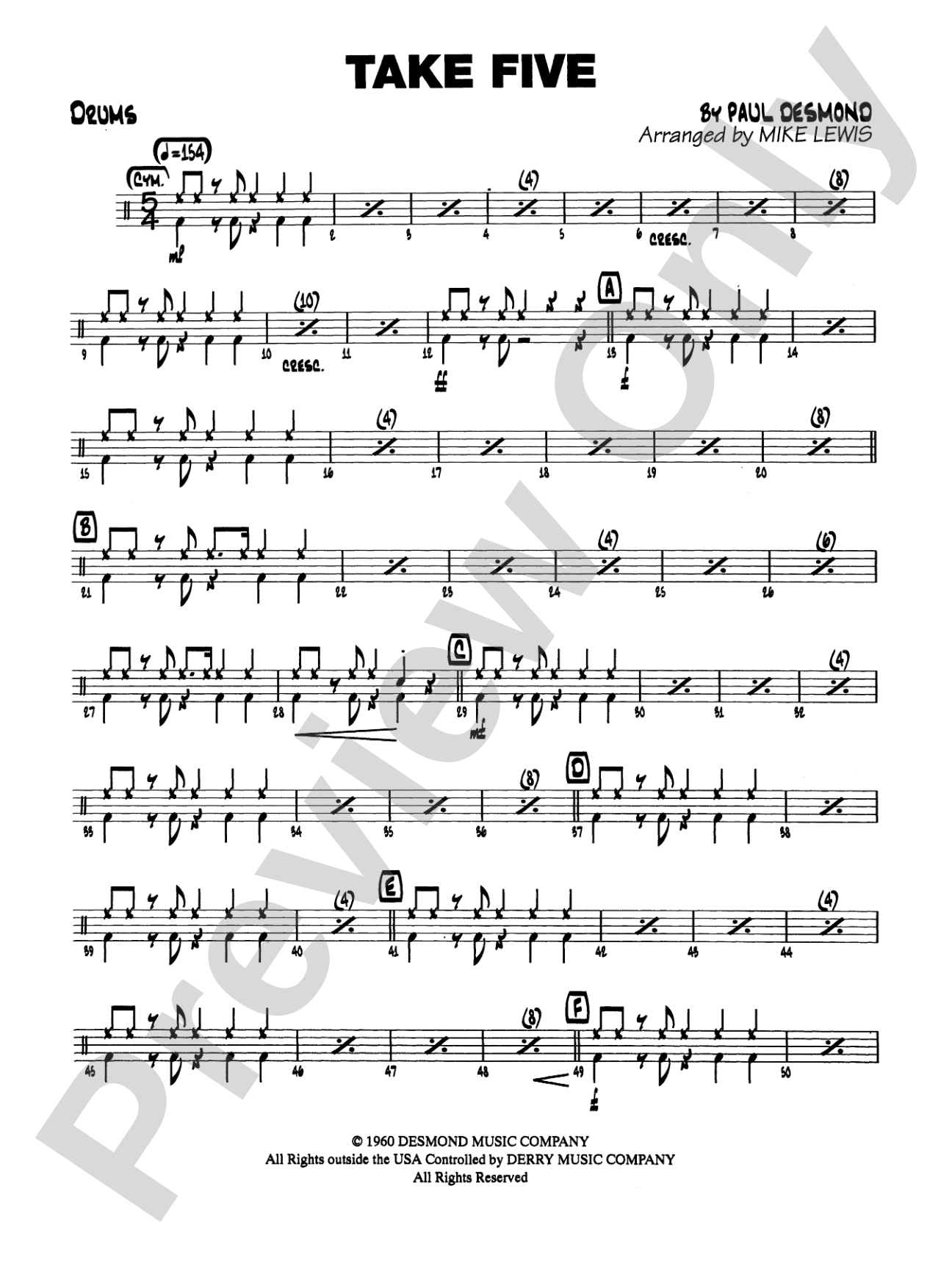 Take Five: Drums