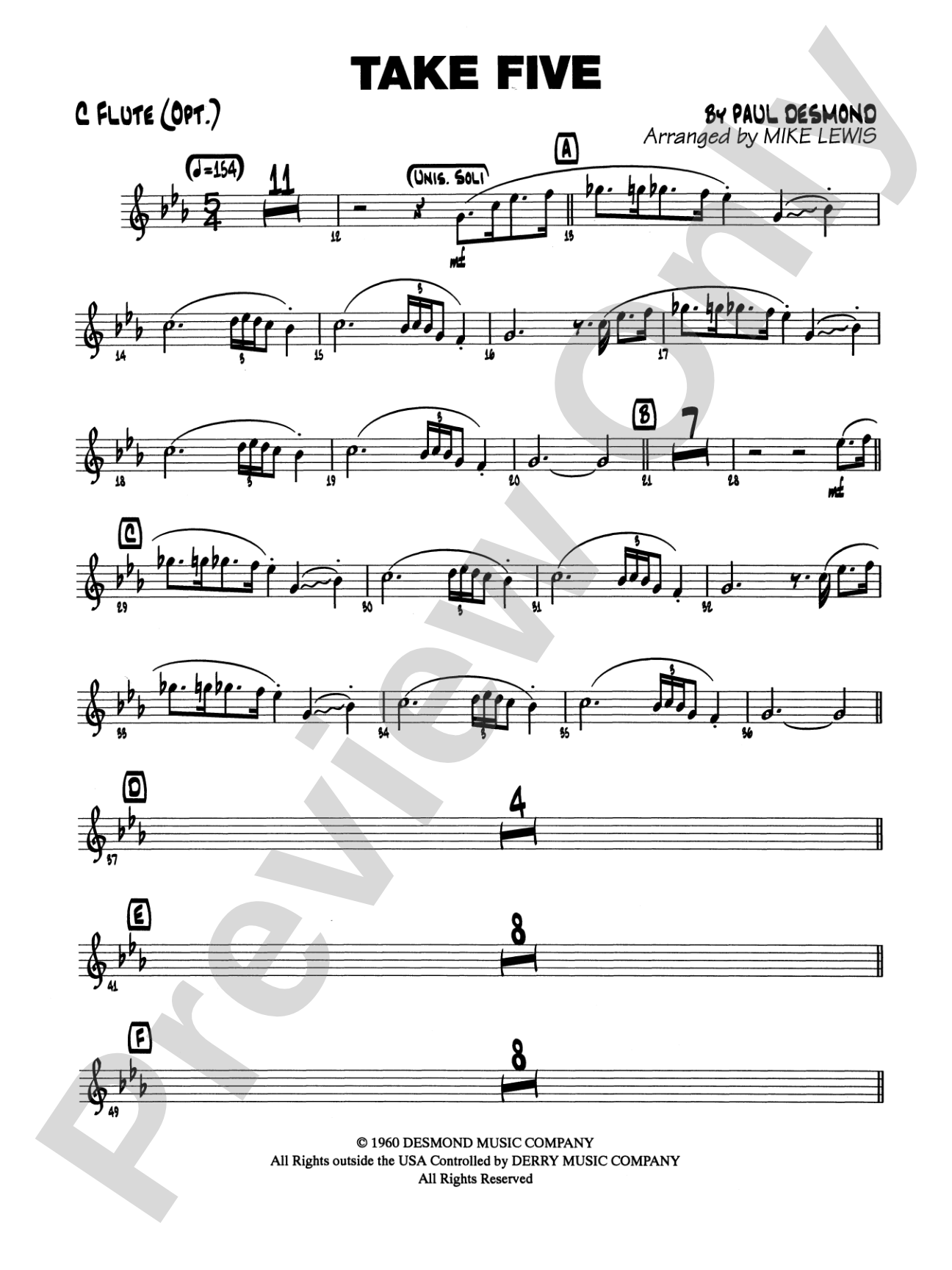 Take Five: Flute
