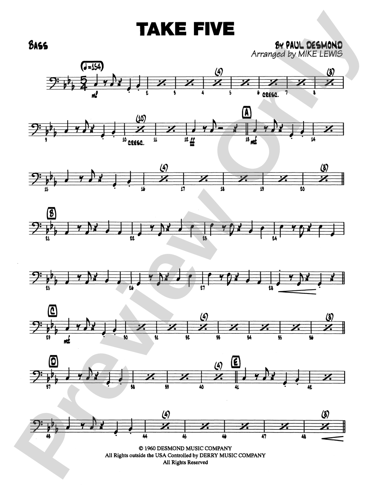 Take Five: String Bass