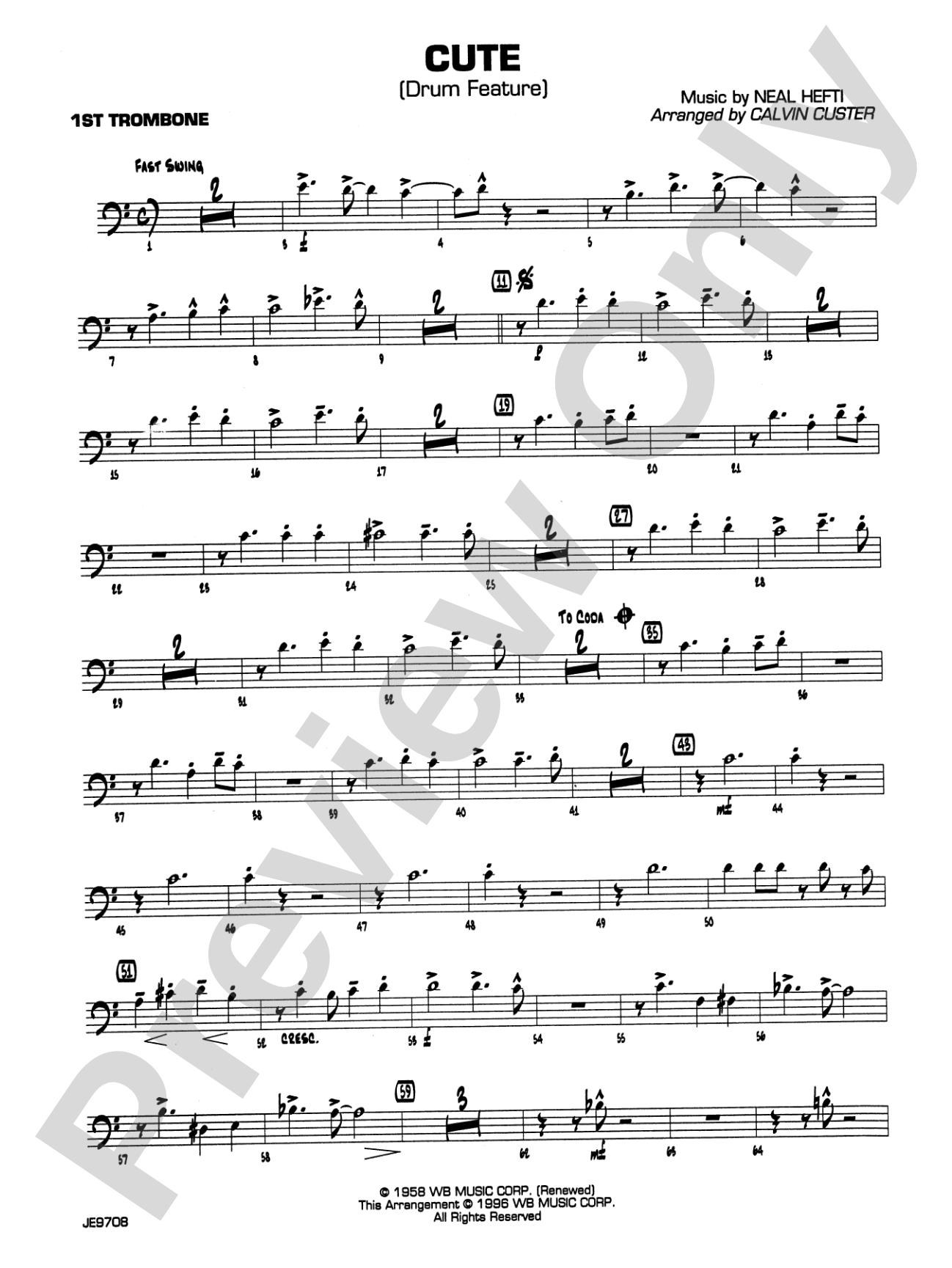 Cute: 1st Trombone
