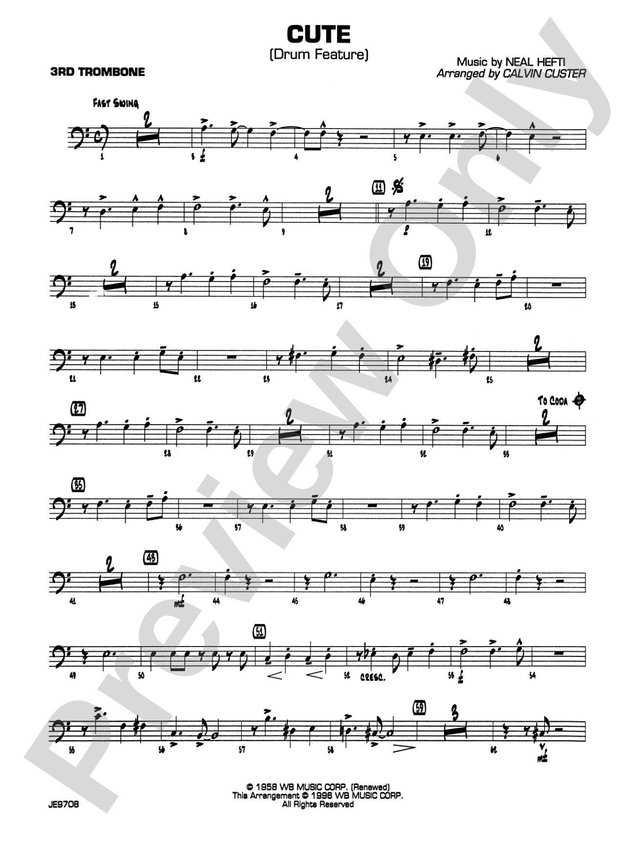 Cute: 3rd Trombone