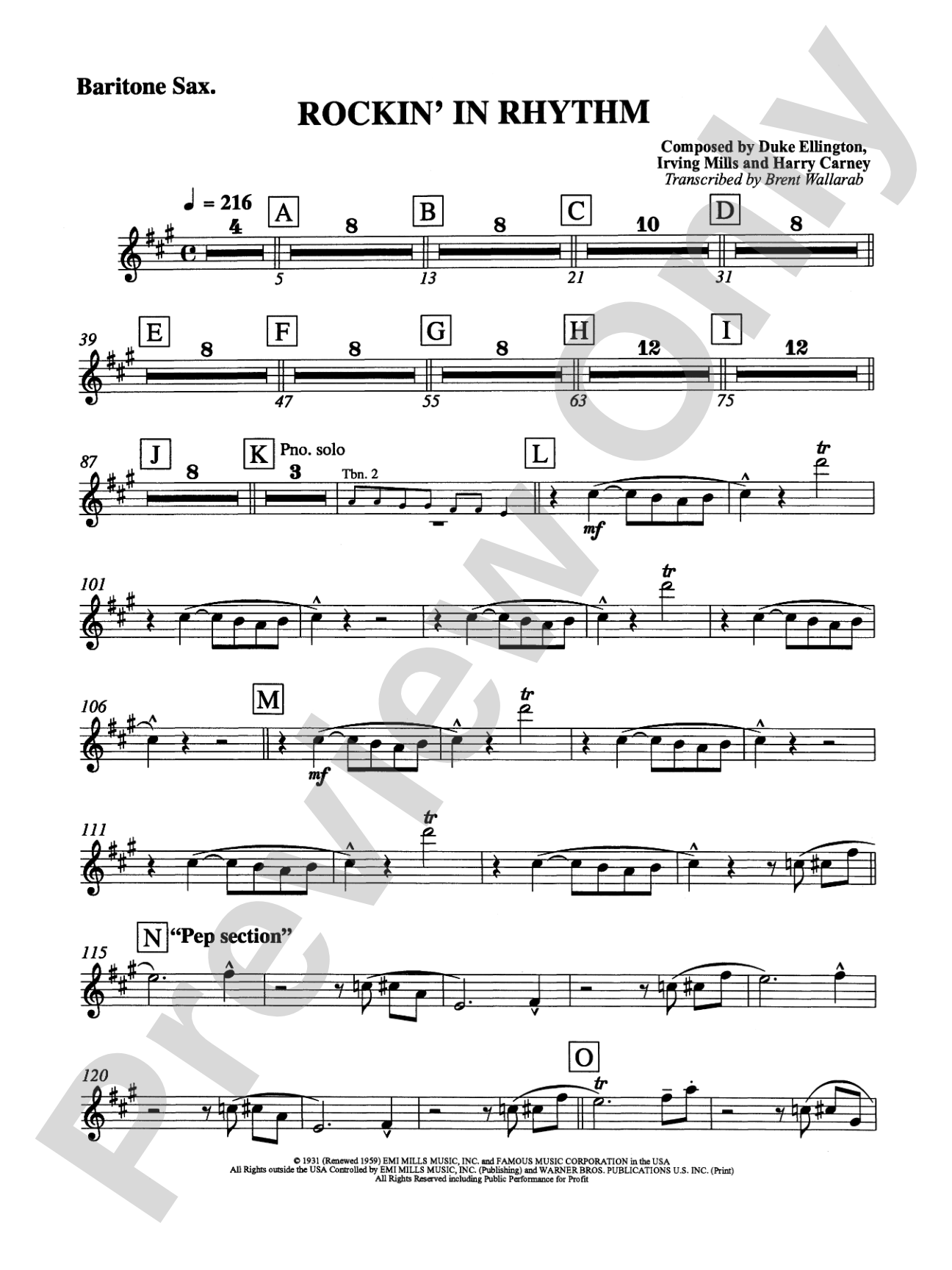 Rockin' in Rhythm: E-flat Baritone Saxophone