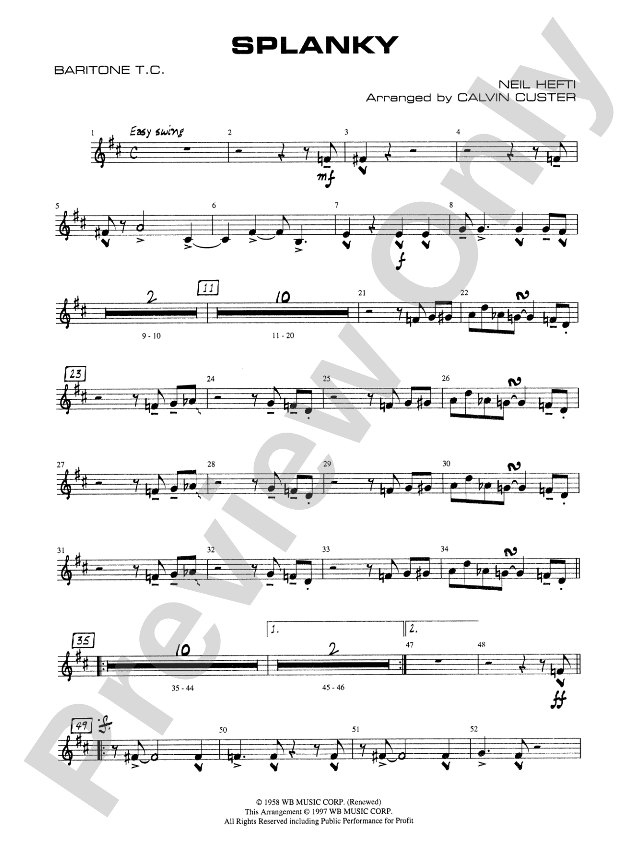 Splanky: Baritone T.C.